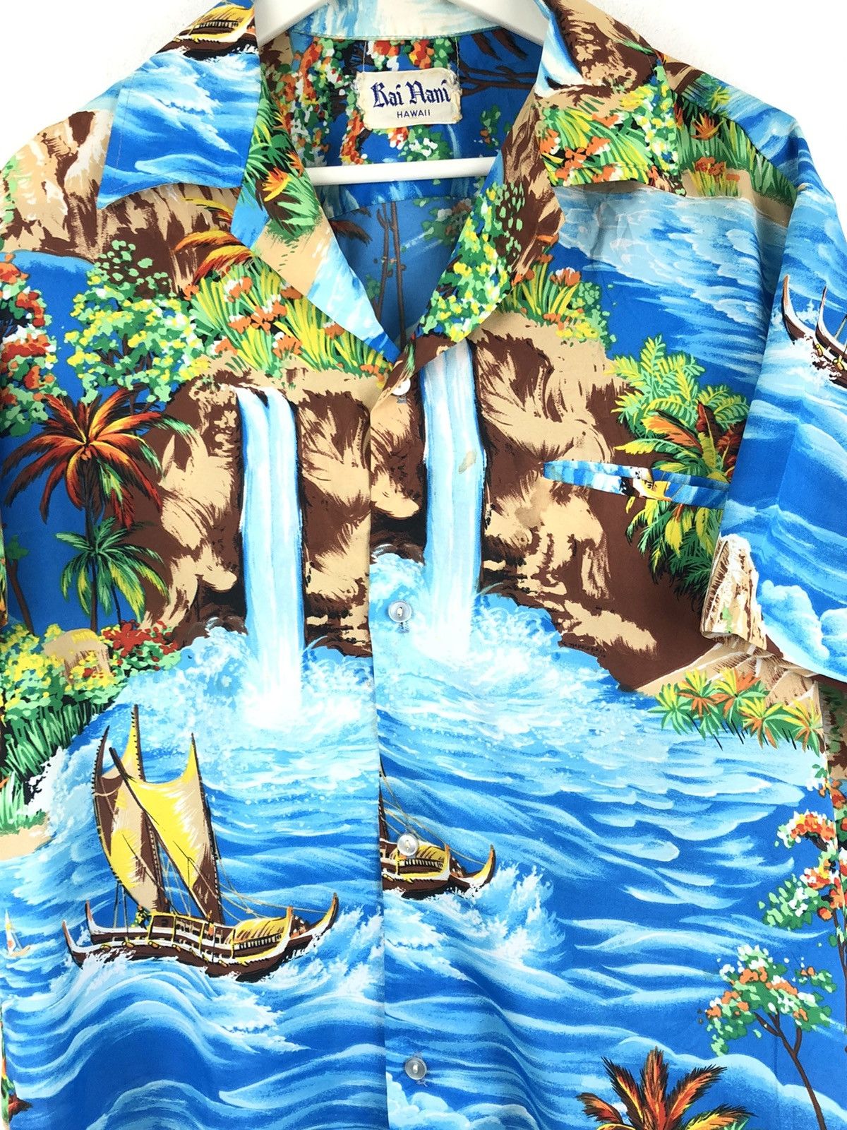 🔥FREE SHIP🔥 vintage short sleeve hawaii button up shirt
