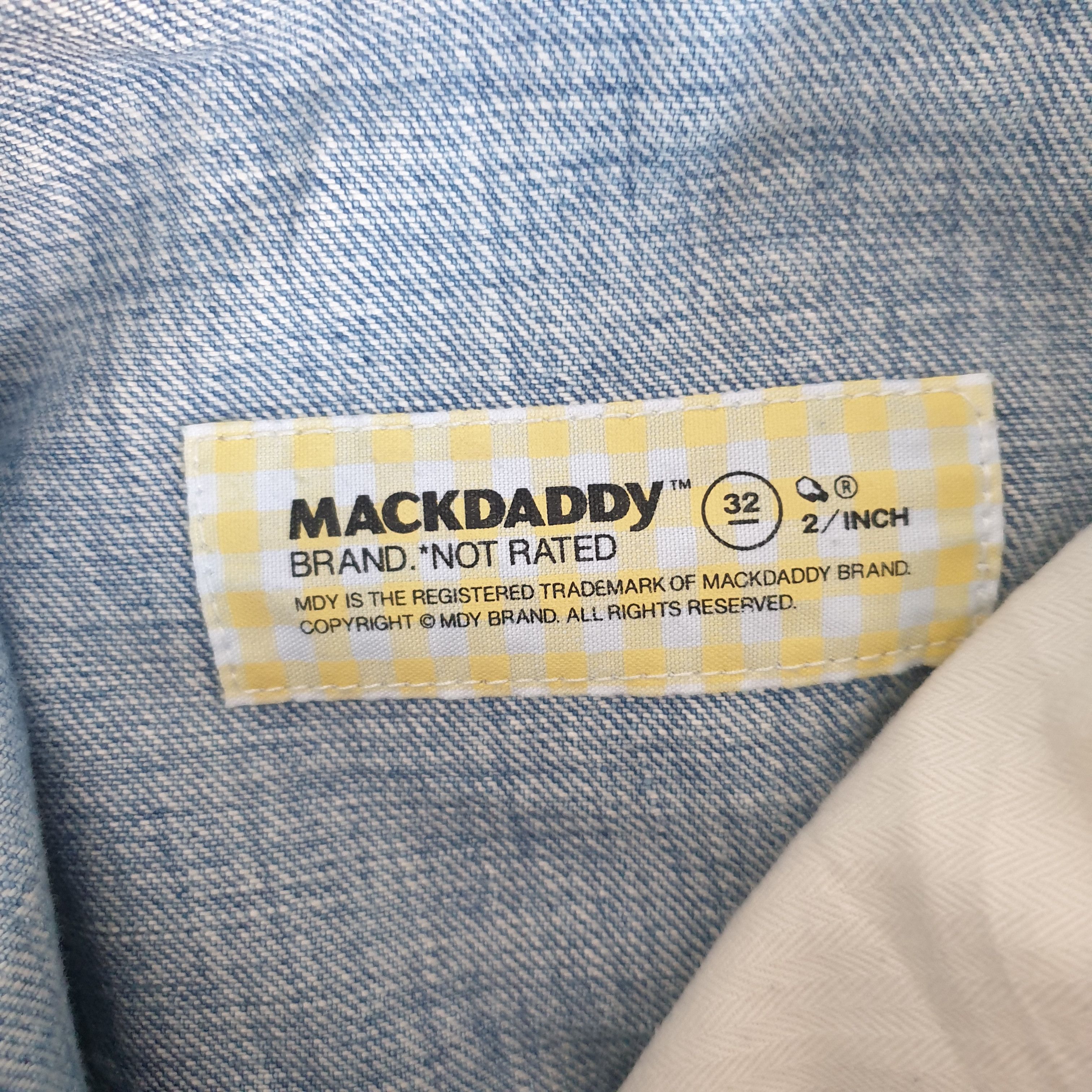 Japanese Brand MACKDADDY SELVEDGE SHORT DENIM Size US 33 - 7 Thumbnail