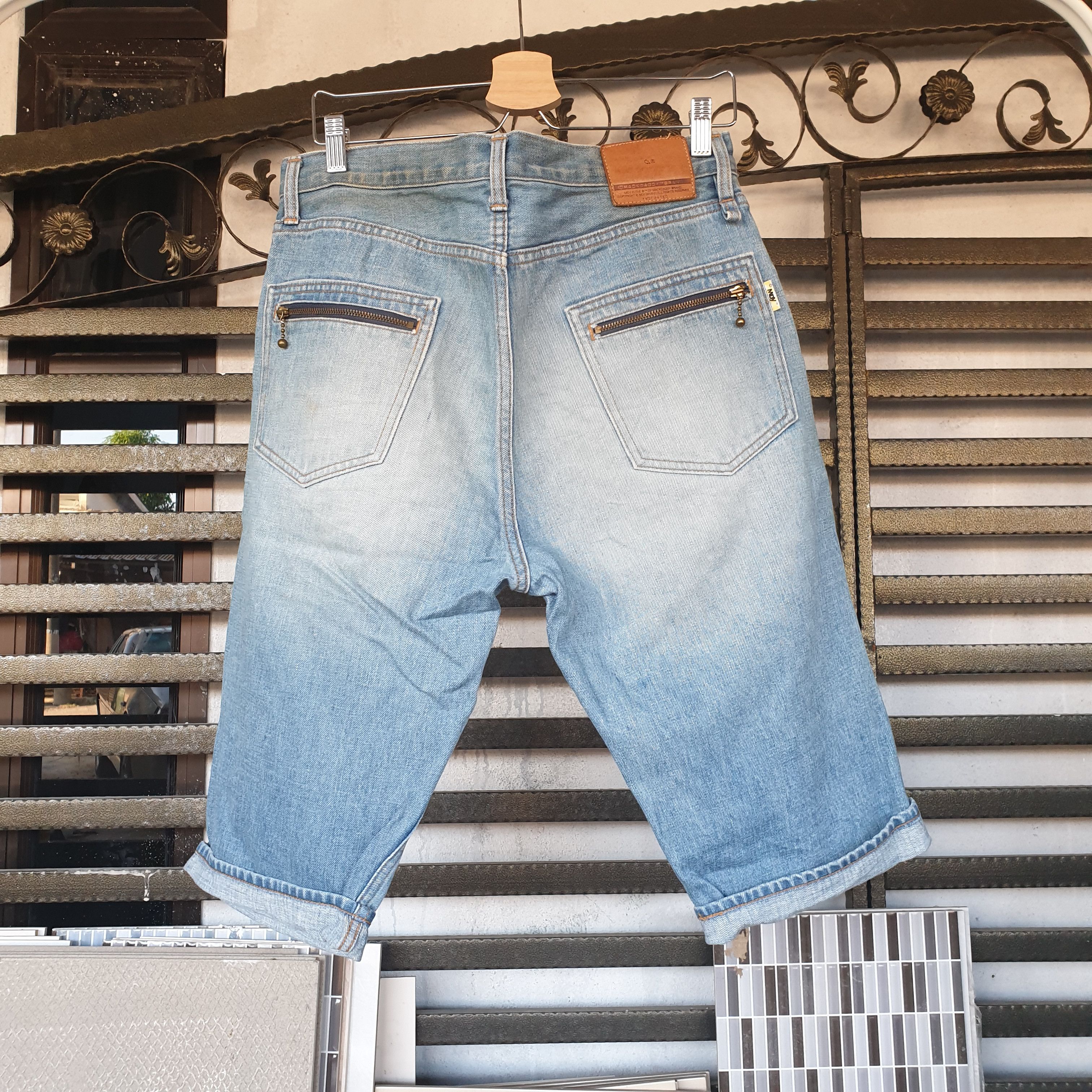 Japanese Brand MACKDADDY SELVEDGE SHORT DENIM Size US 33 - 2 Thumbnail