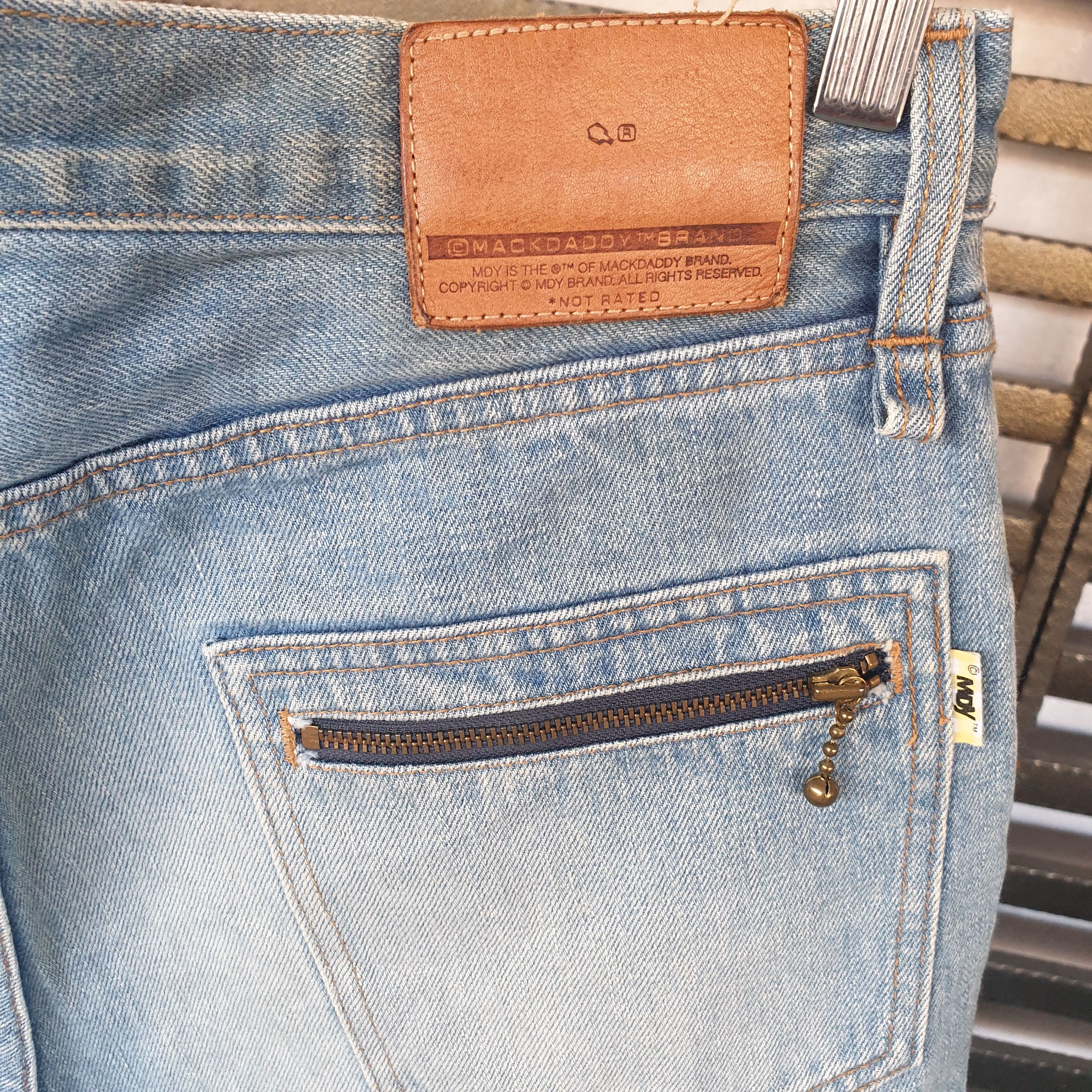 Japanese Brand MACKDADDY SELVEDGE SHORT DENIM Size US 33 - 5 Thumbnail