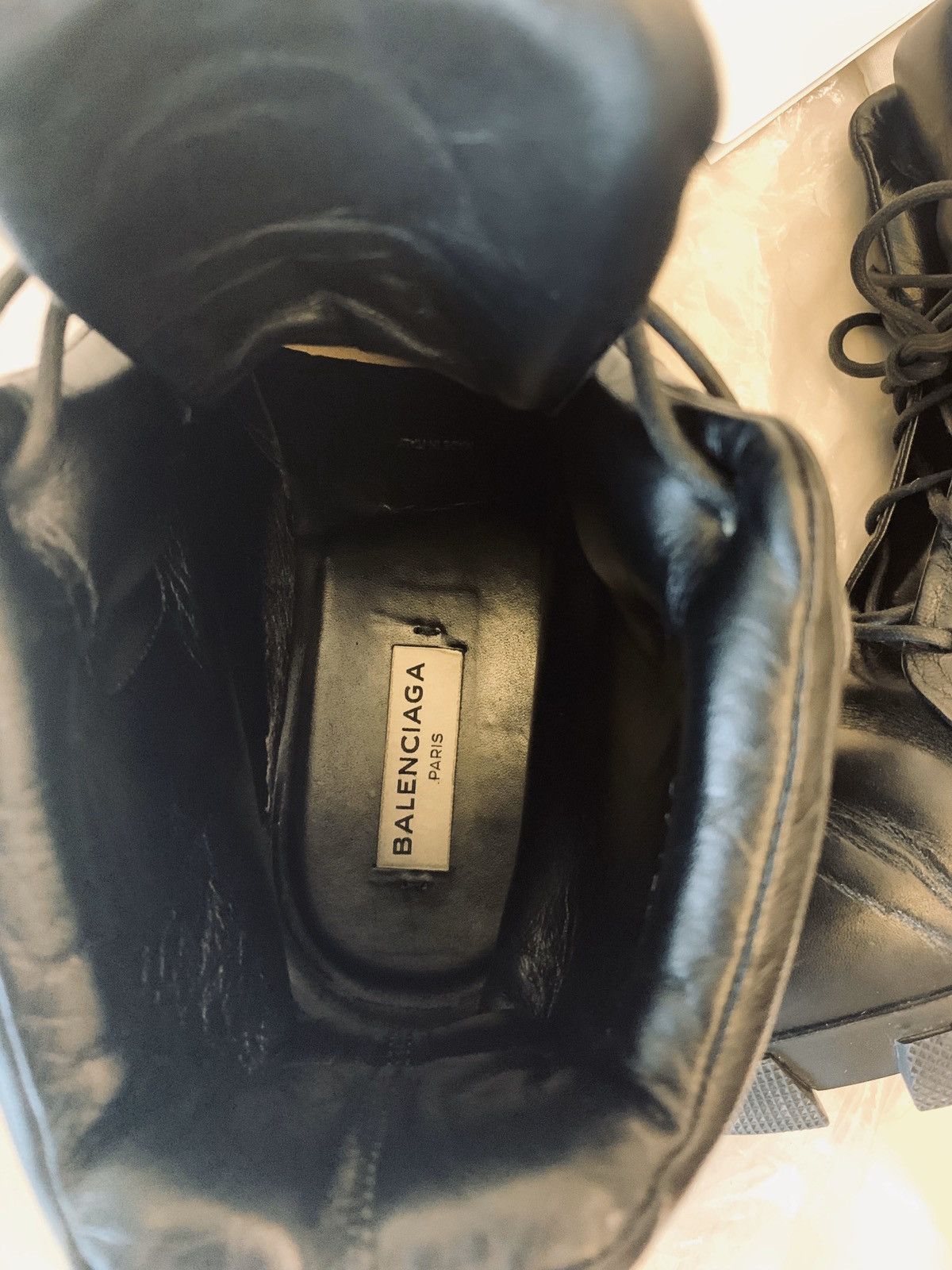 Balenciaga Ice Trekker Leather Boots 41