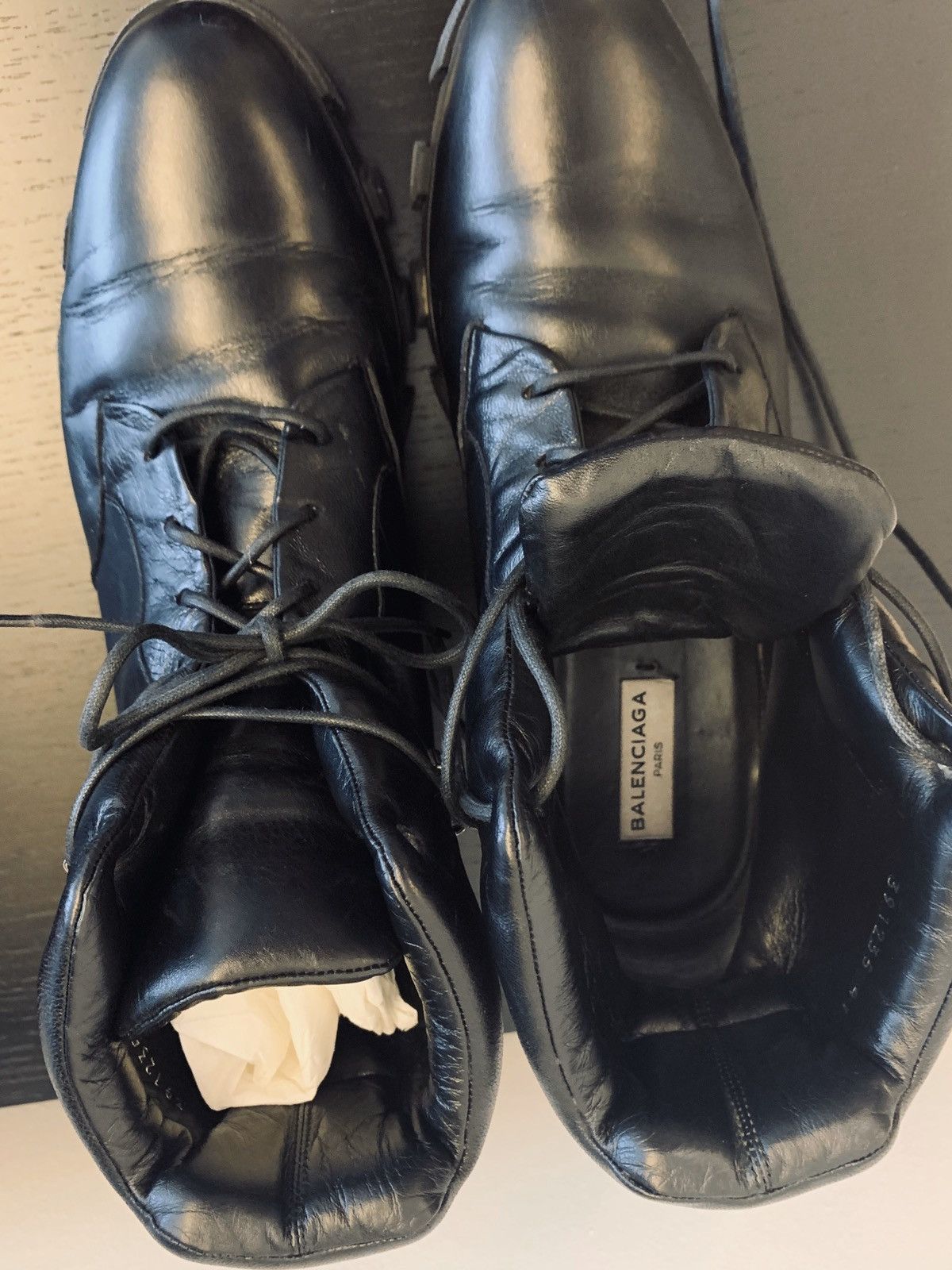 Balenciaga Ice Trekker Leather Boots 41