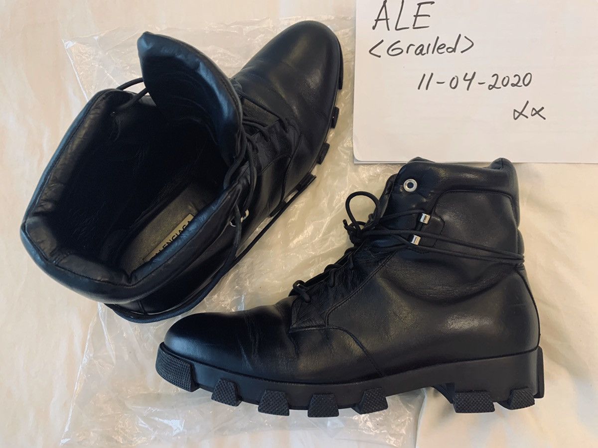 Balenciaga Ice Trekker Leather Boots 41