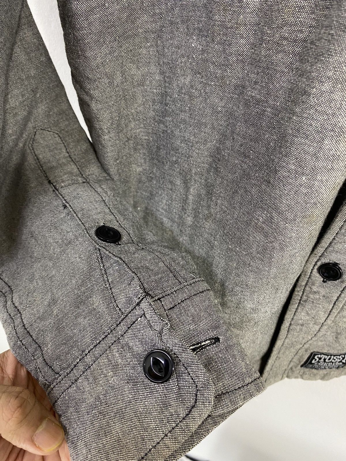 Stussy Stussy Button Up Shirt Quilted Double Pocket Burly Threads Size US M / EU 48-50 / 2 - 7 Thumbnail