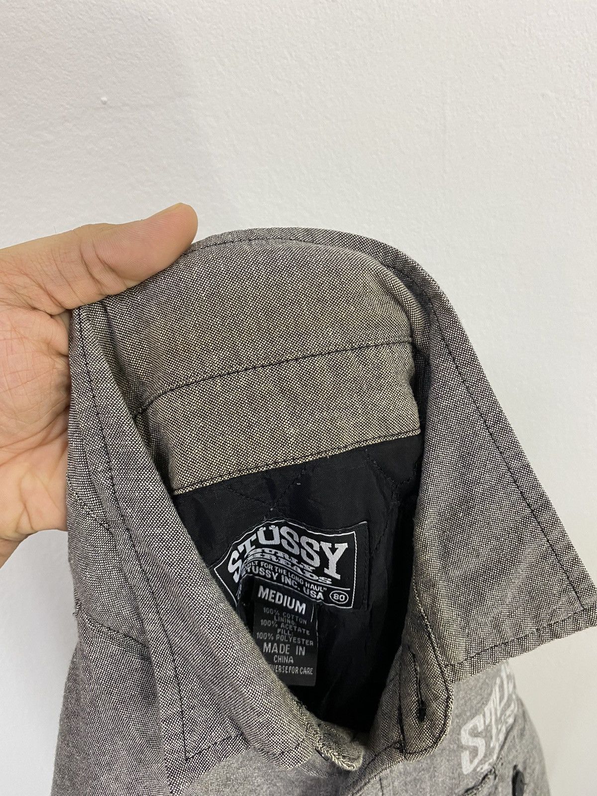 Stussy Stussy Button Up Shirt Quilted Double Pocket Burly Threads Size US M / EU 48-50 / 2 - 6 Thumbnail