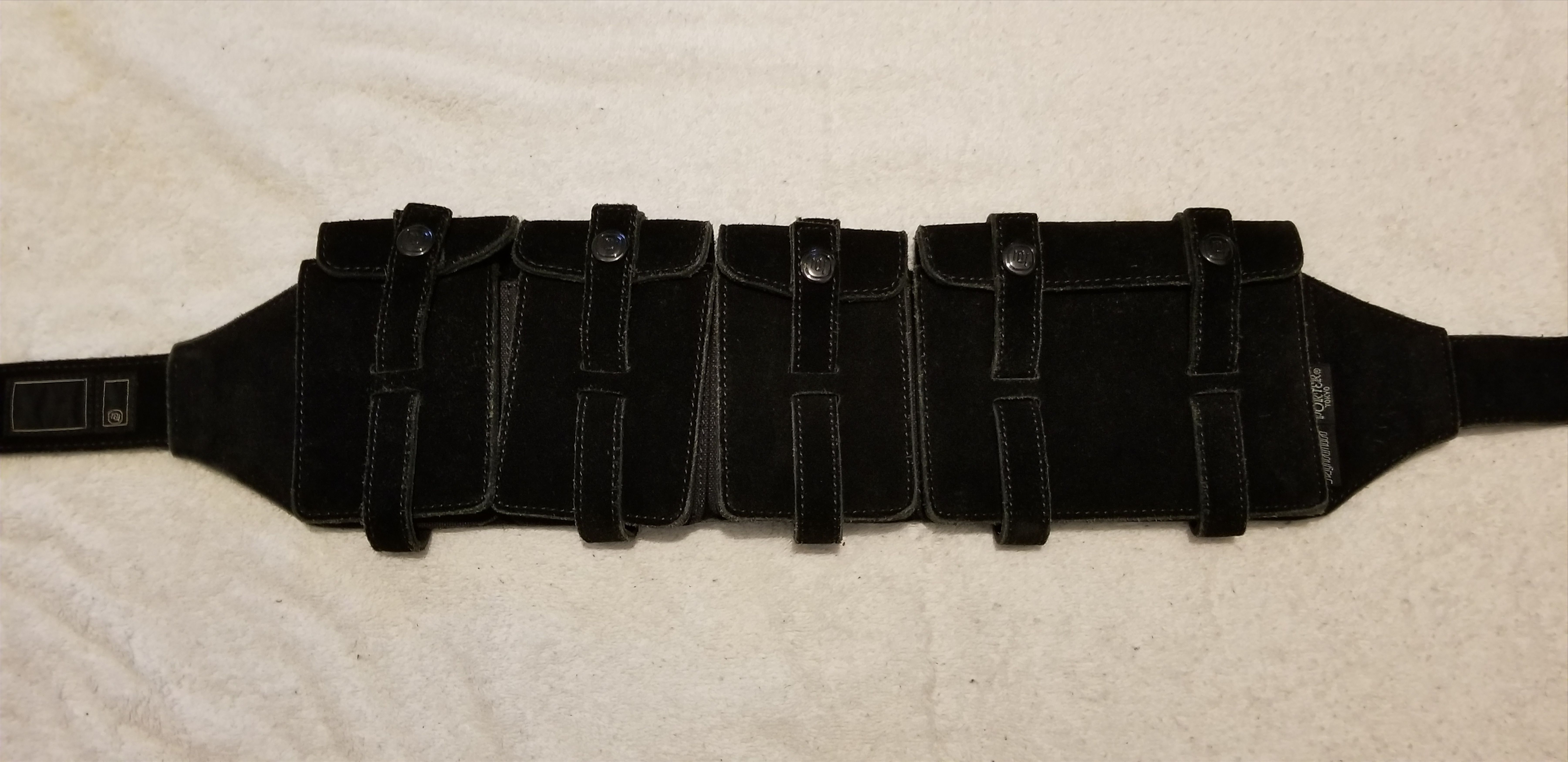 Neighborhood Neighborhood X Porter Suede Ammo Belt Pouch NBHD Size ONE SIZE - 1 Thumbnail