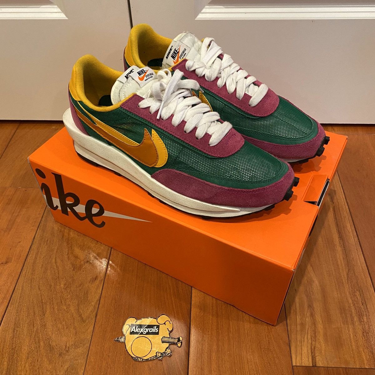 sacai x ldv waffle pine green