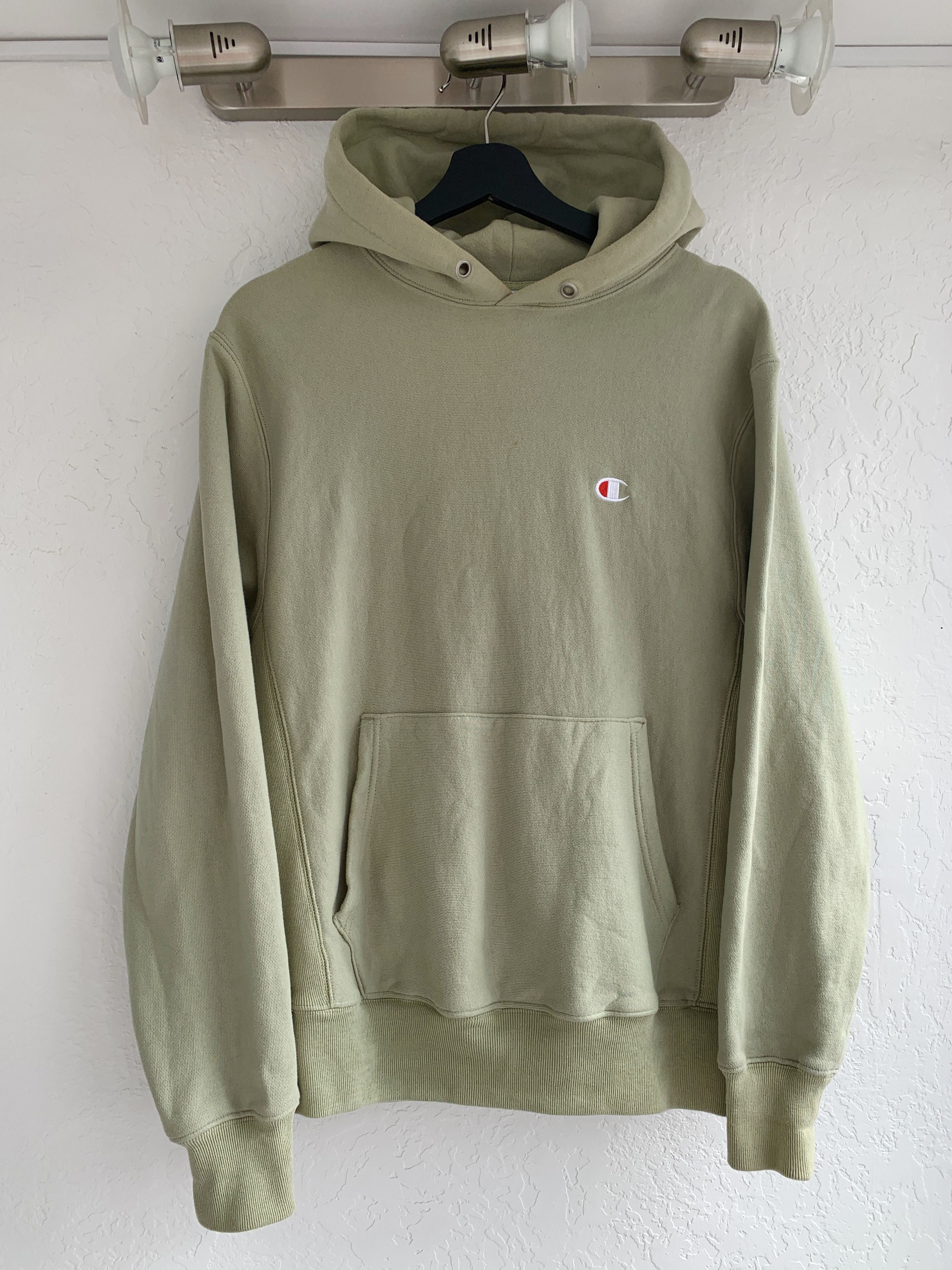 Champion Urban Outfitters Vintage Champion Reverse Weave Hoodie Sage Green Grailed