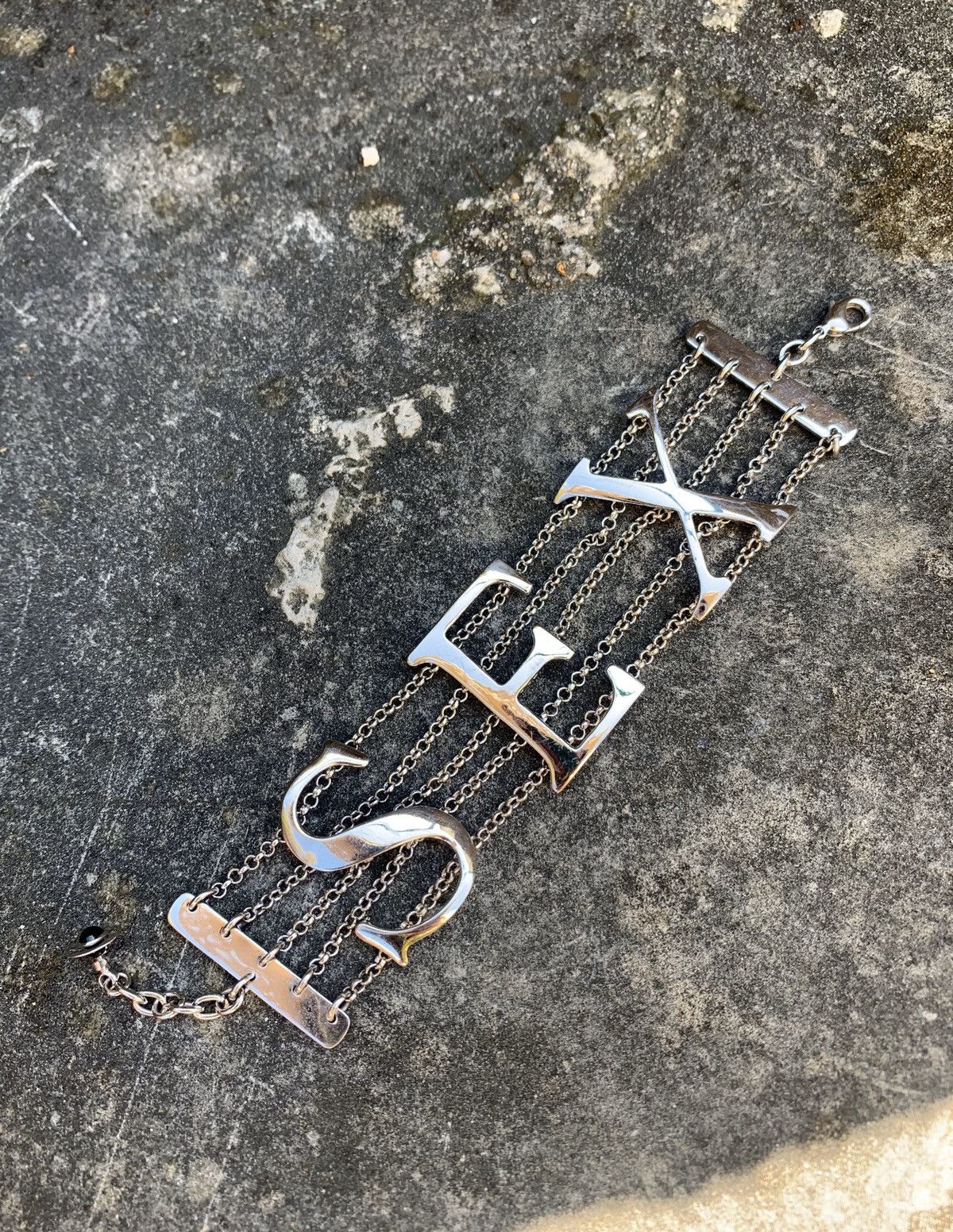 Vivienne Westwood Rhodium “SEX” bracelet | Grailed