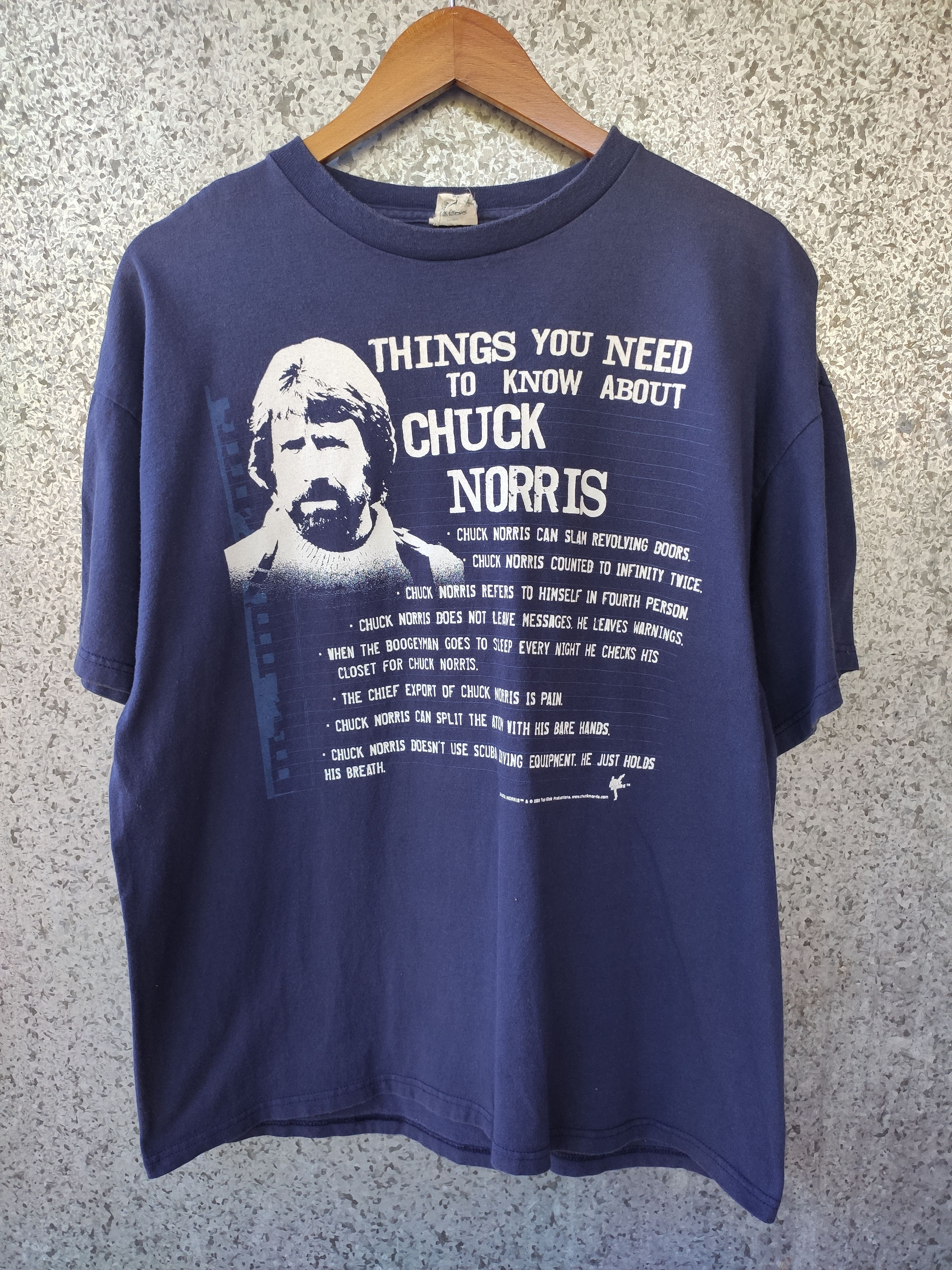 Vintage 🔥 Vintage Chuck Norris t shirt action movies Size US L / EU 52-54 / 3 - 1 Thumbnail