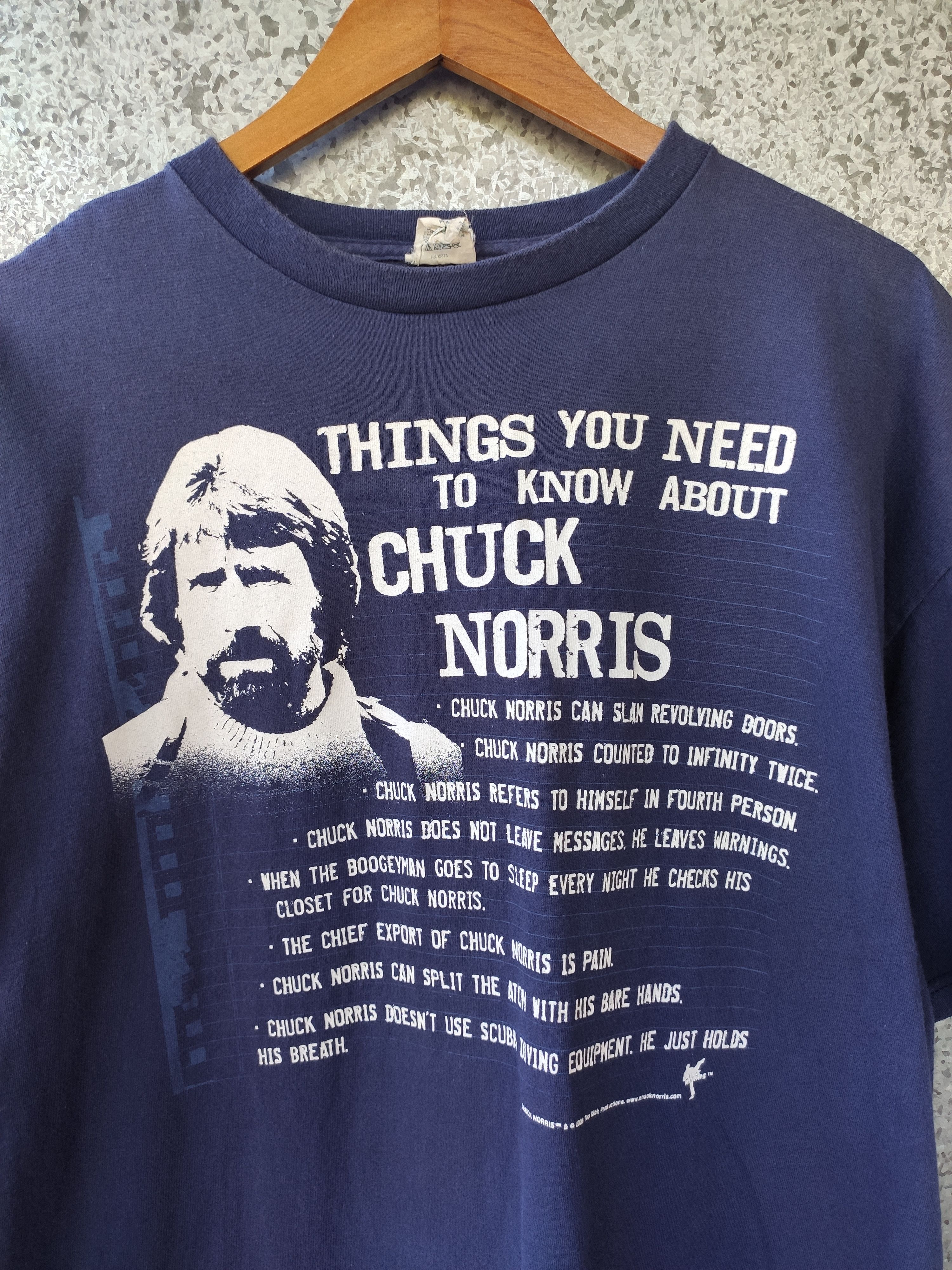 Vintage 🔥 Vintage Chuck Norris t shirt action movies Size US L / EU 52-54 / 3 - 2 Thumbnail