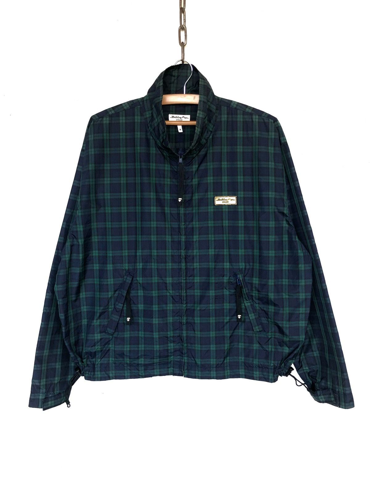 Bape OG 1990s A Bathing Ape Green Check Nylon Windbreaker Jacket Size US M / EU 48-50 / 2 - 1 Thumbnail