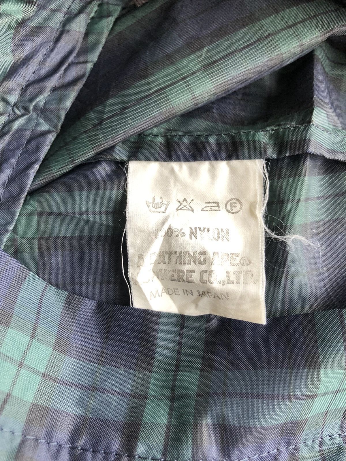 Bape OG 1990s A Bathing Ape Green Check Nylon Windbreaker Jacket Size US M / EU 48-50 / 2 - 9 Thumbnail