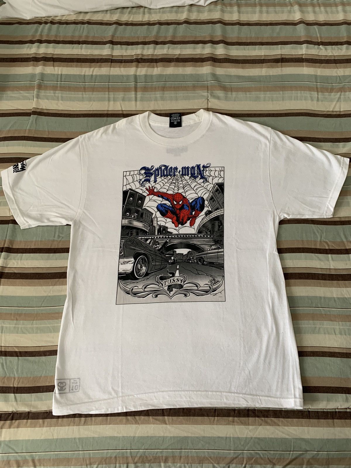 Stussy RARE stussy x marvel spiderman tee | Grailed