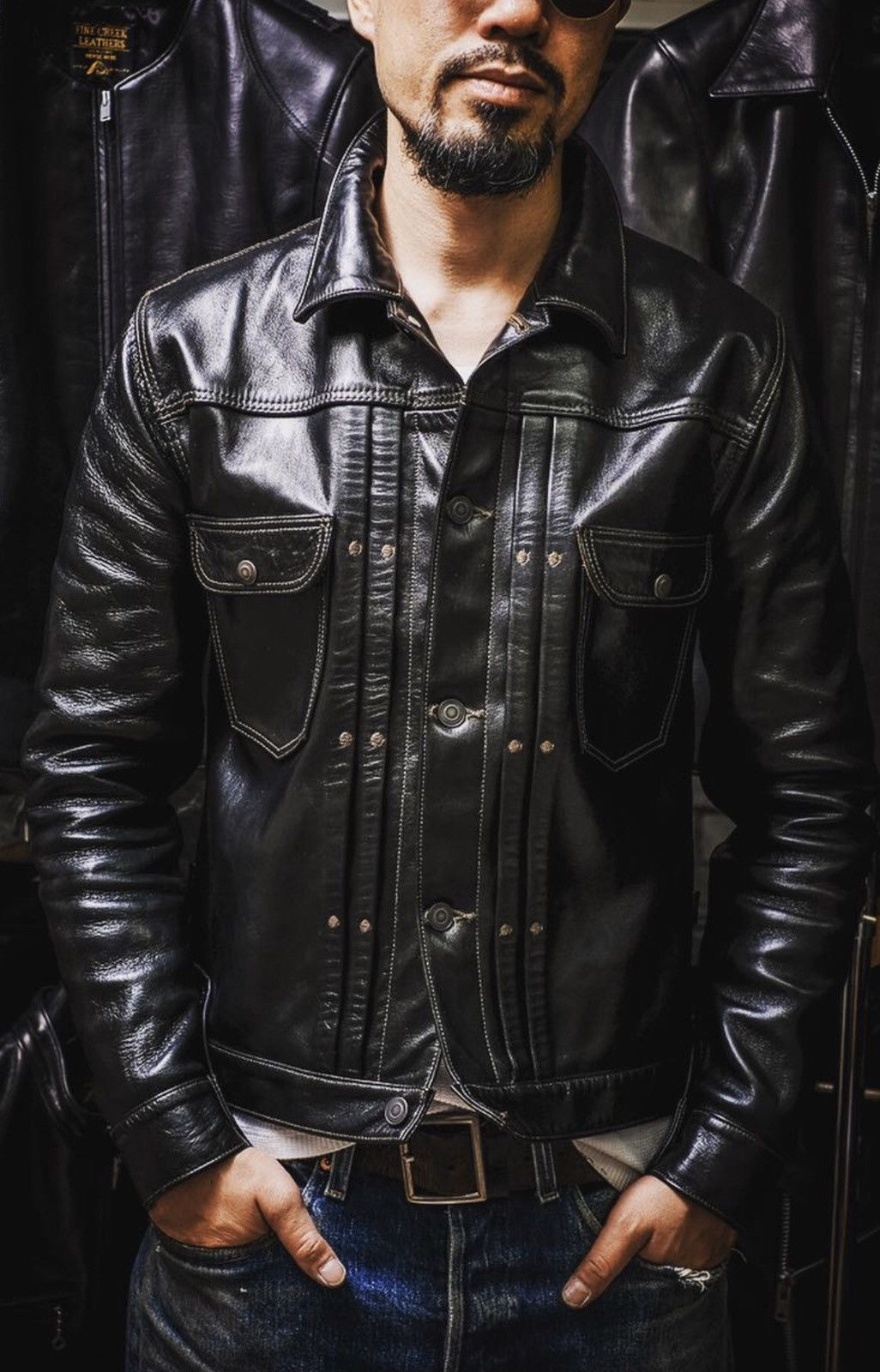Fine Creek Fine Creek Leathers horsehide jacket Salem