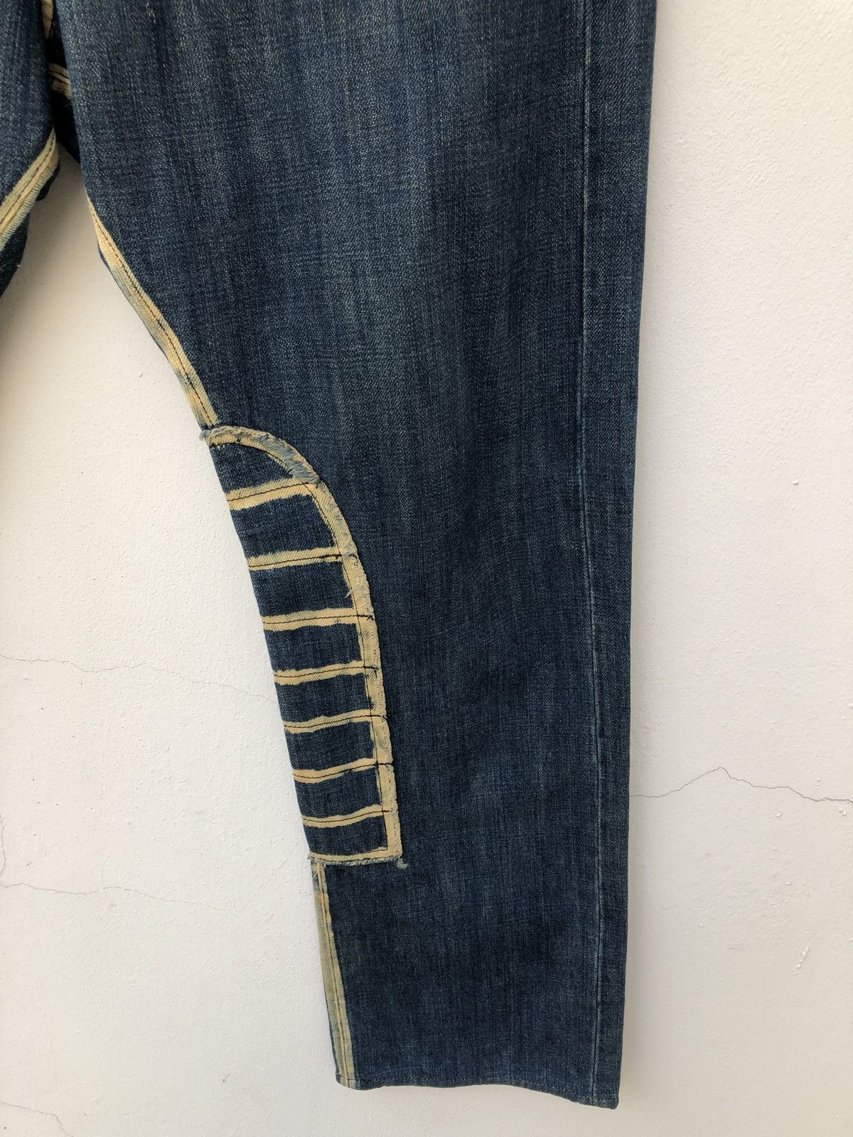 Vintage Japanese Made WESTBORNE Weird Design Denim Jeans Size US 34 / EU 50 - 7 Thumbnail