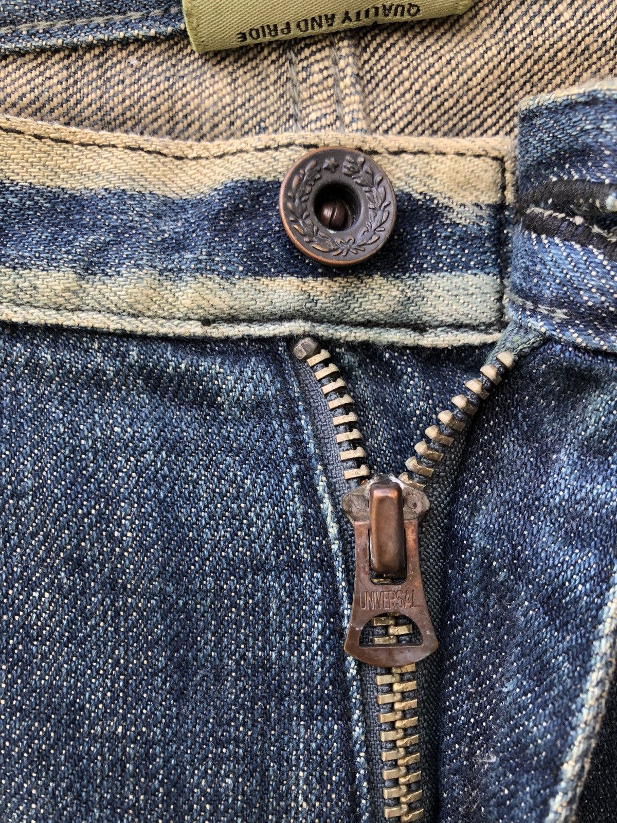 Vintage Japanese Made WESTBORNE Weird Design Denim Jeans Size US 34 / EU 50 - 3 Thumbnail