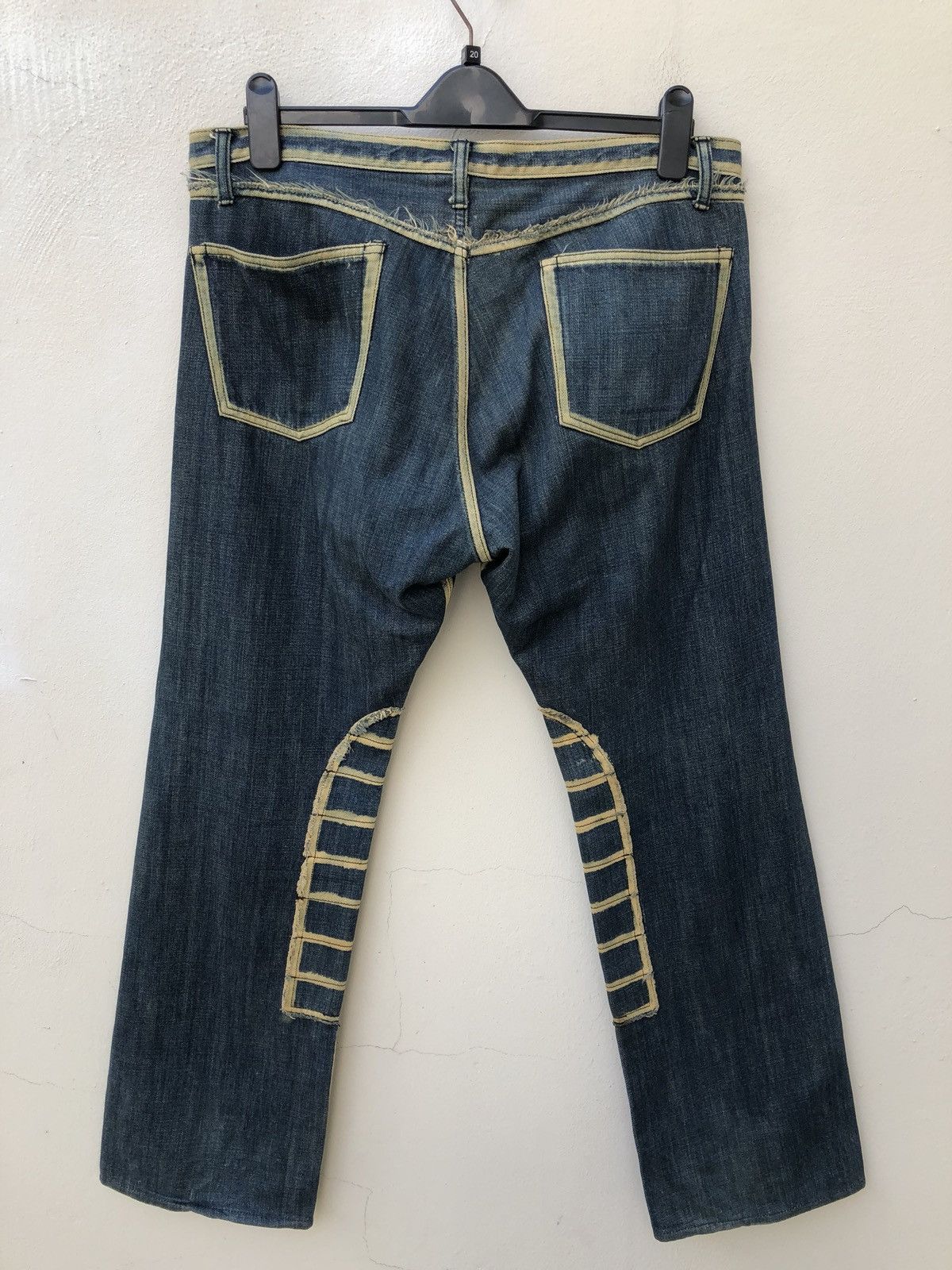 Vintage Japanese Made WESTBORNE Weird Design Denim Jeans Size US 34 / EU 50 - 9 Thumbnail