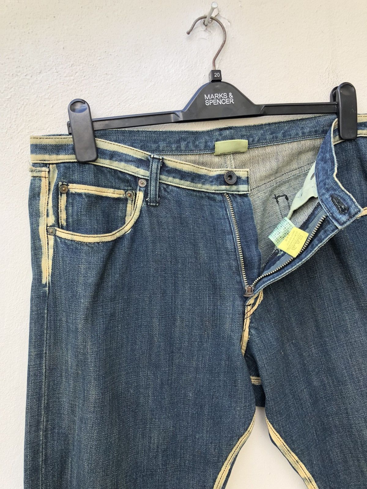 Vintage Japanese Made WESTBORNE Weird Design Denim Jeans Size US 34 / EU 50 - 4 Thumbnail