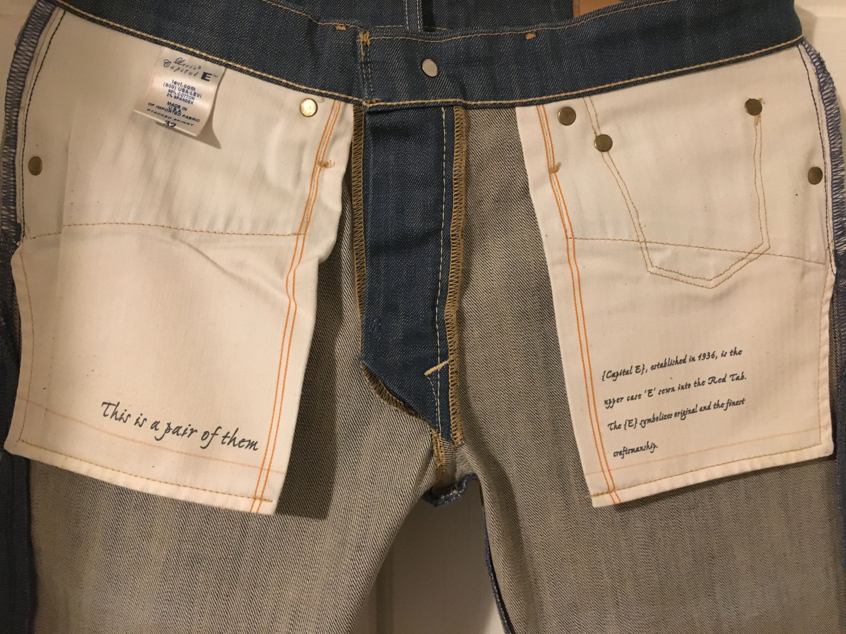 Levi's Capital E Men's Slim Size US 32 / EU 48 - 2 Thumbnail