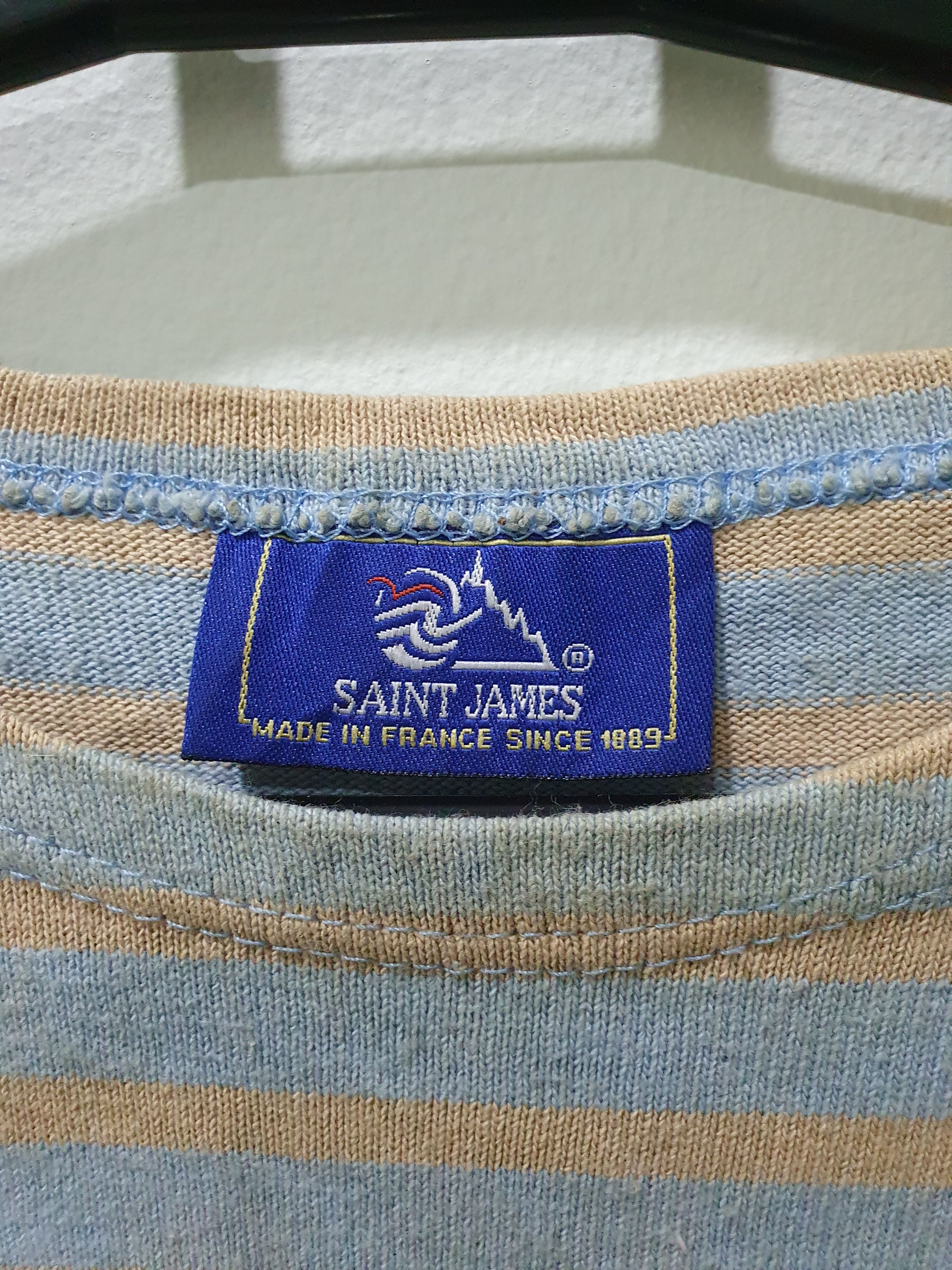 L/Sleeve Stripe T's Saint James Small Made in