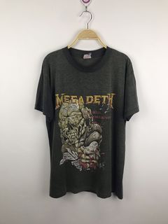 Vintage 1987 Megadeth Peace Sells Concert T-Shirt Screen Stars