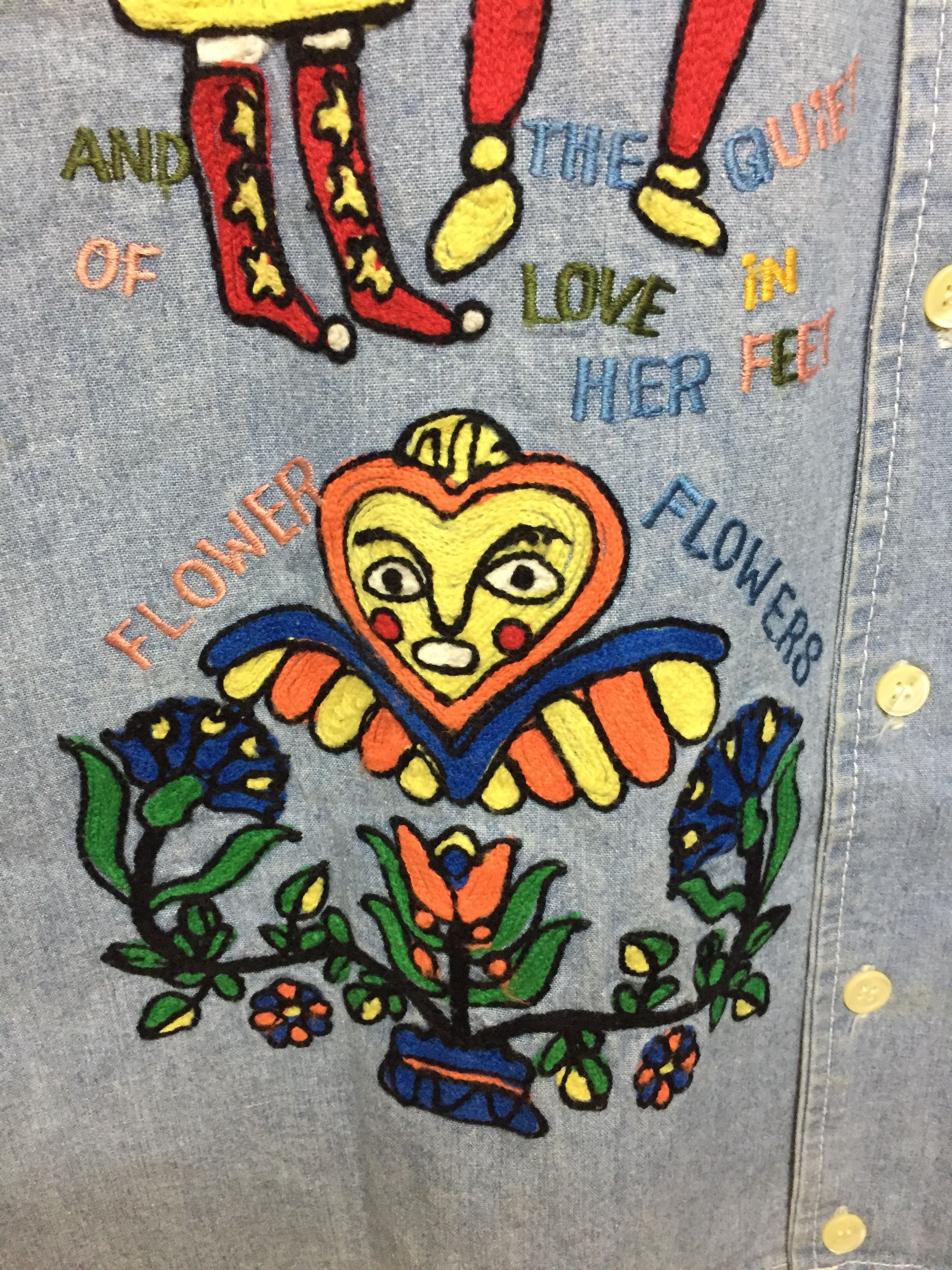 Hysteric Glamour 80's fairy tale chain embroidered denim shirt Size US L / EU 52-54 / 3 - 7 Thumbnail