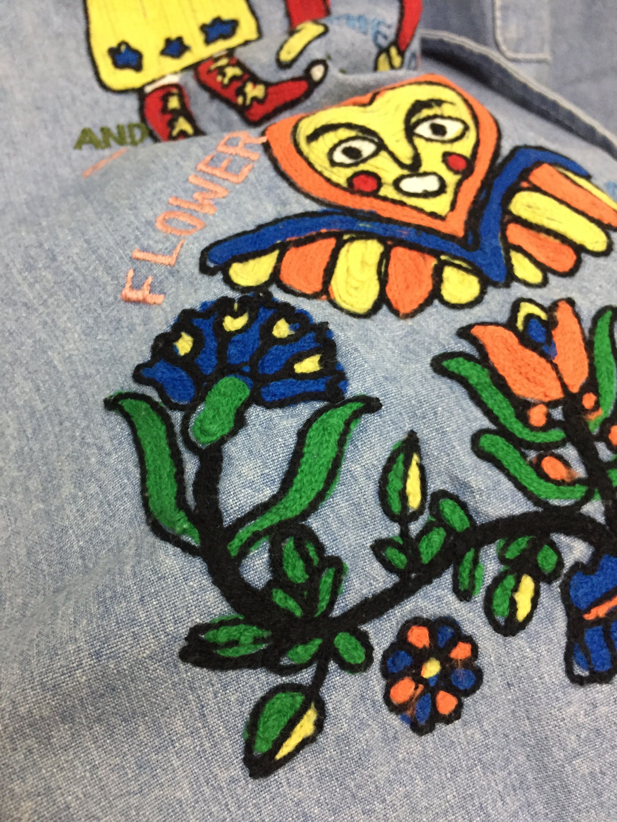 Hysteric Glamour 80's fairy tale chain embroidered denim shirt Size US L / EU 52-54 / 3 - 8 Thumbnail