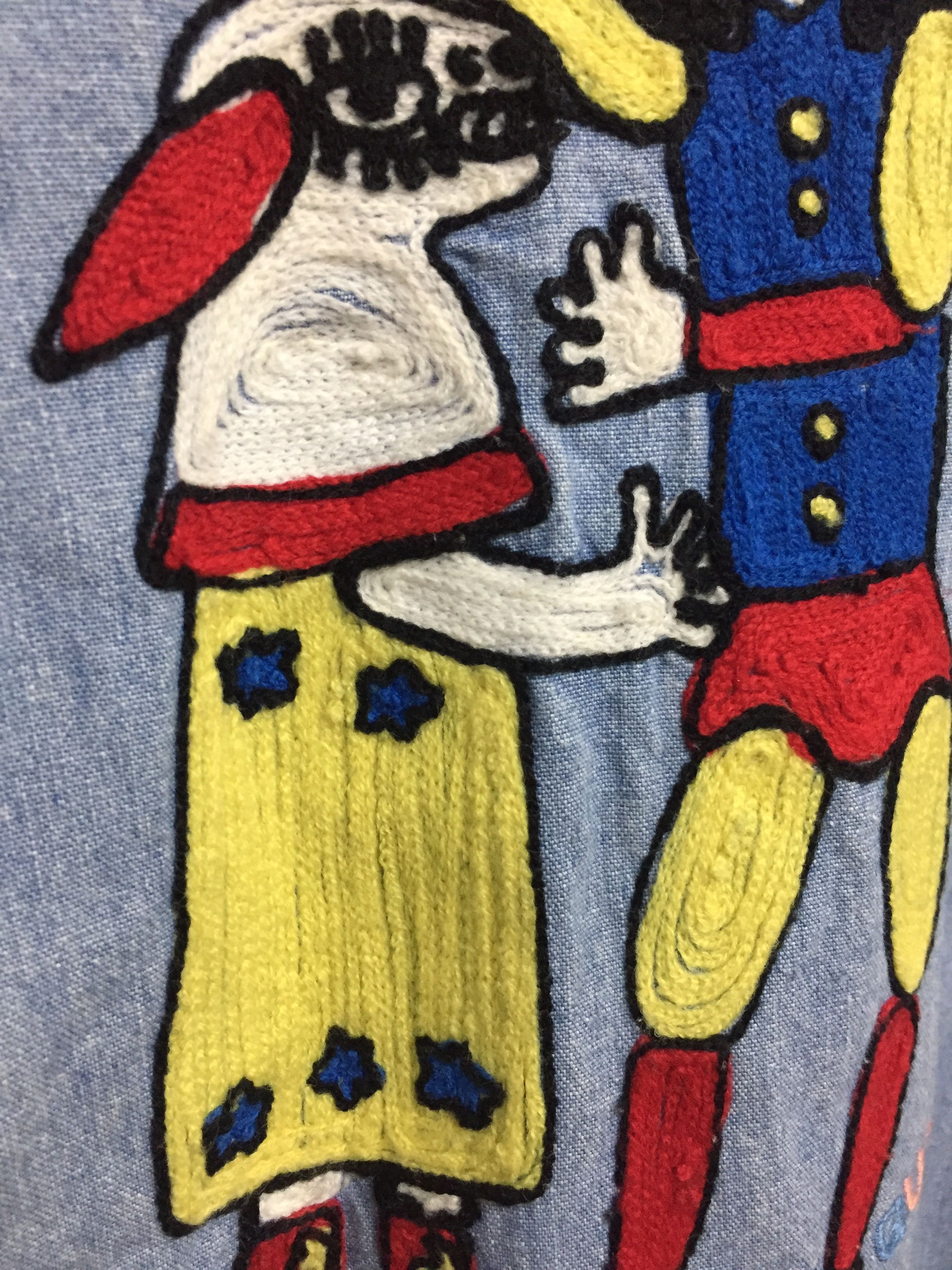 Hysteric Glamour 80's fairy tale chain embroidered denim shirt Size US L / EU 52-54 / 3 - 6 Thumbnail