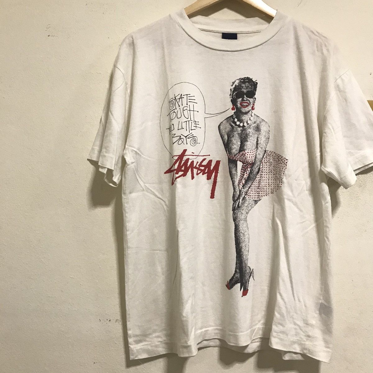 ★ 関税/送料込 ★ Stussy Skate Tough T-Shirt White ☆送料・関税込☆STUSSY☆SKATE TOUGH TEE☆WHITE (STUSSY/T