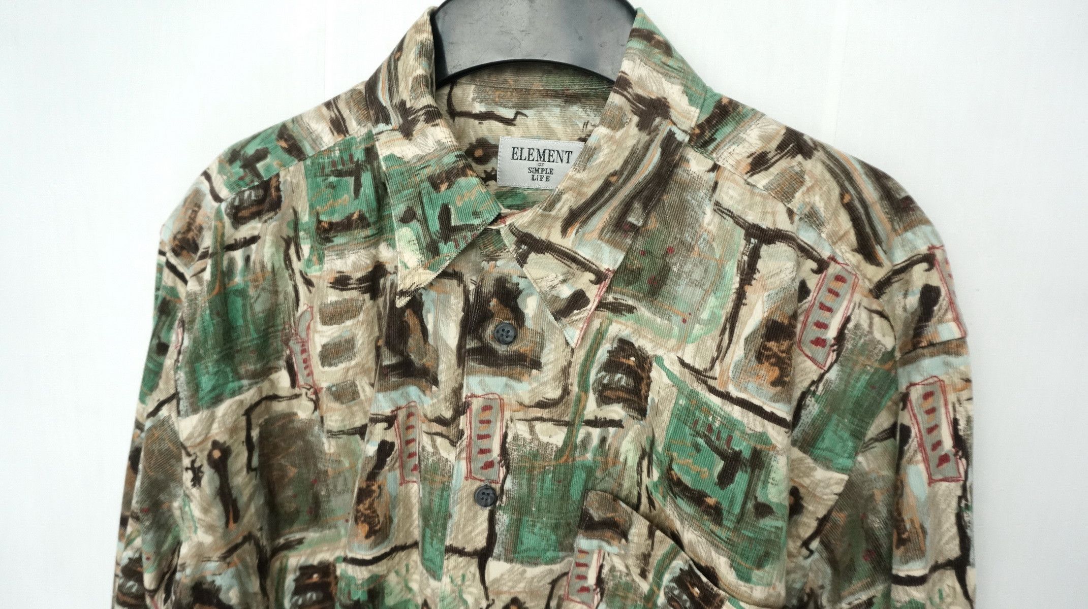 Element Japan ELEMENT OF SIMPLE LIFE Abstract Button Up Shirt Size US M / EU 48-50 / 2 - 2 Thumbnail