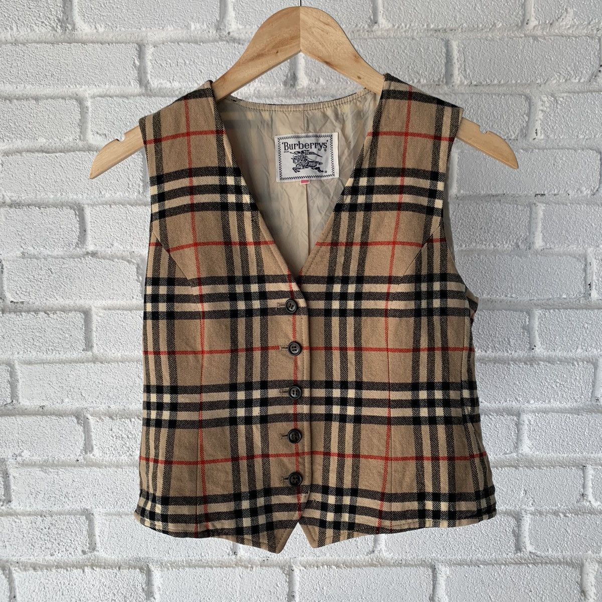 Burberry × Luxury × Vintage Burberrys London Nova Check Vest