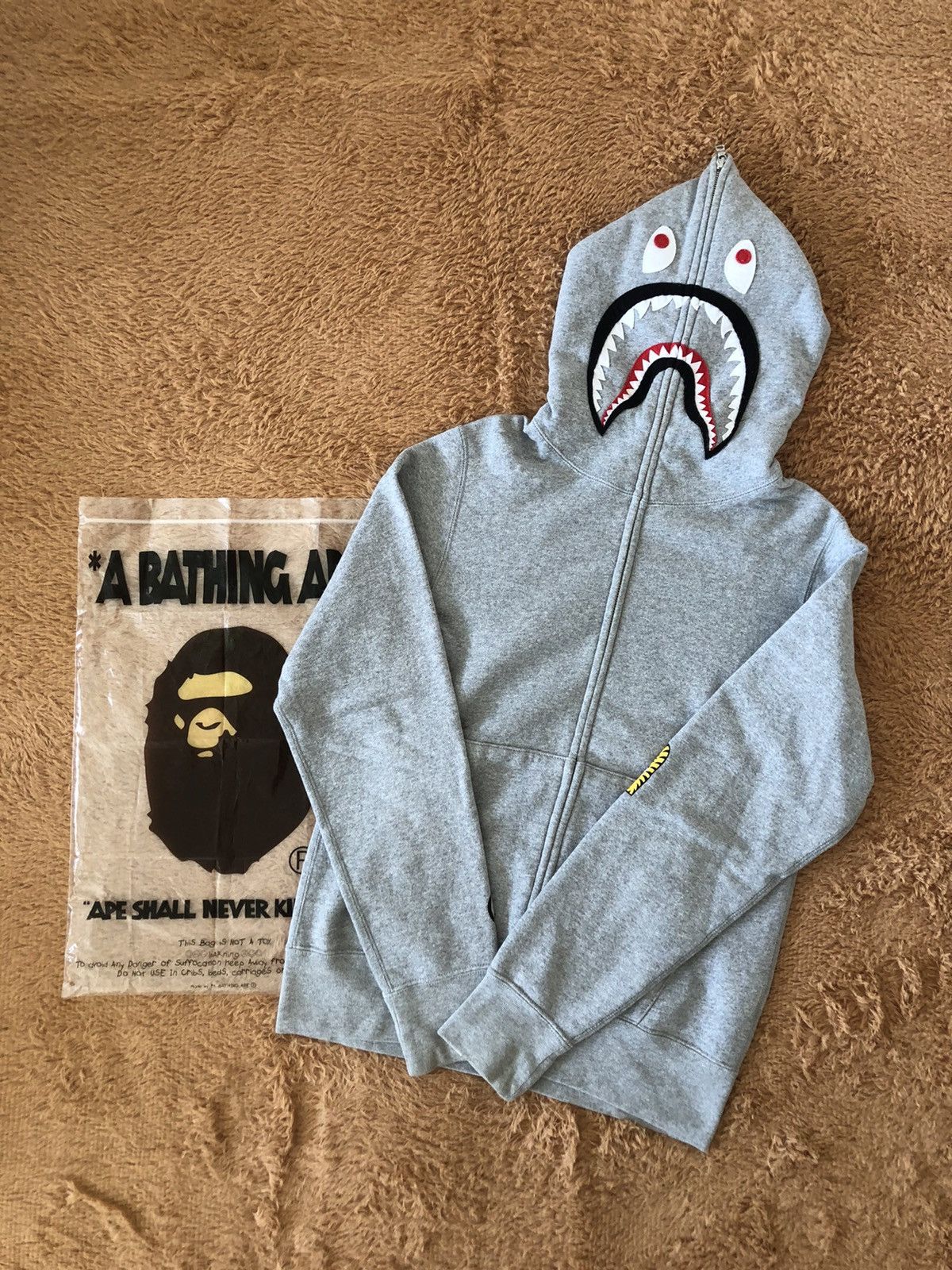 Bape 2nd Bape PONR Shark Hoodie Grailed