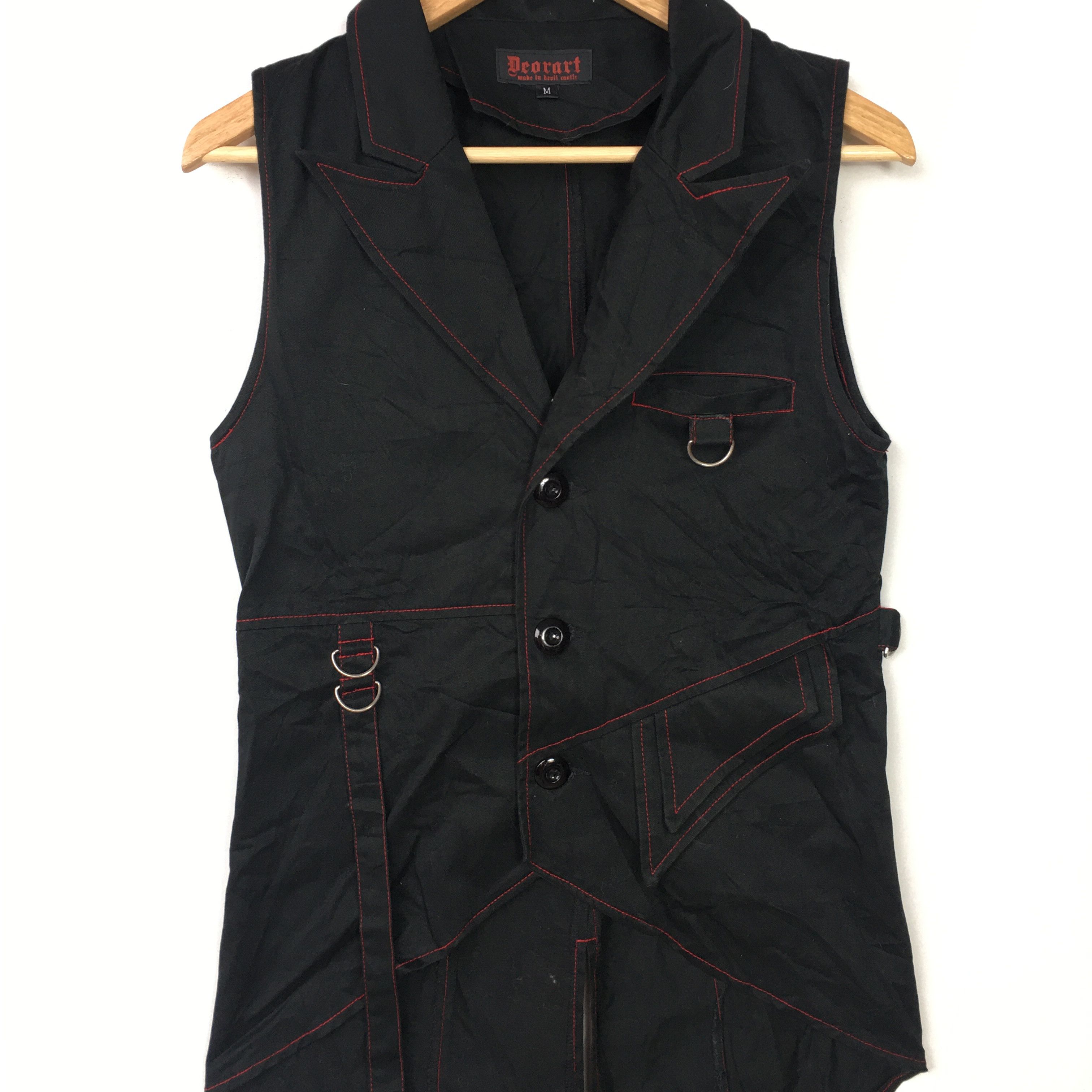 14th Addiction × If Six Was Nine × Japanese Brand DEORART Bondage Punk Long Vest Jacket Shirt Designer Size US M / EU 48-50 / 2 - 3 Thumbnail