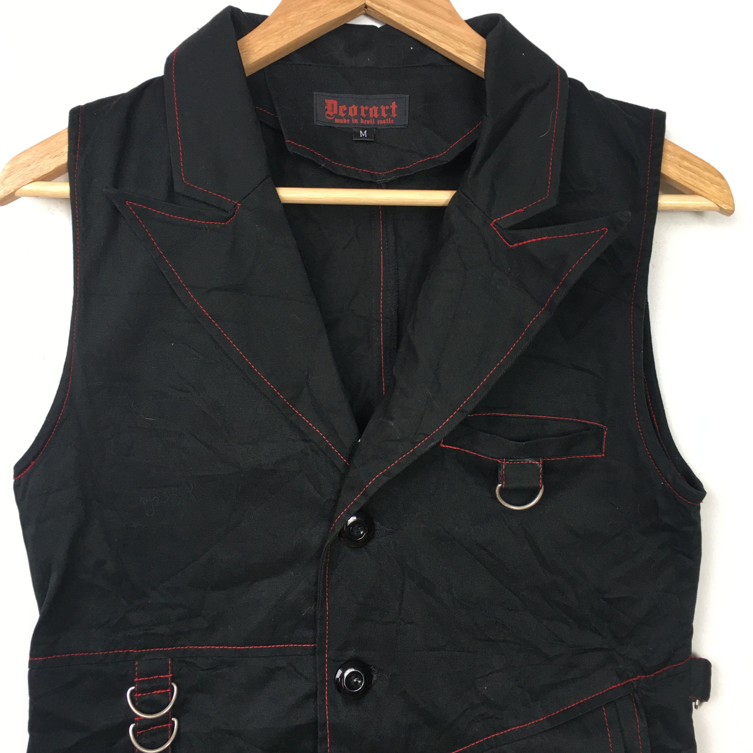 14th Addiction × If Six Was Nine × Japanese Brand DEORART Bondage Punk Long Vest Jacket Shirt Designer Size US M / EU 48-50 / 2 - 2 Thumbnail