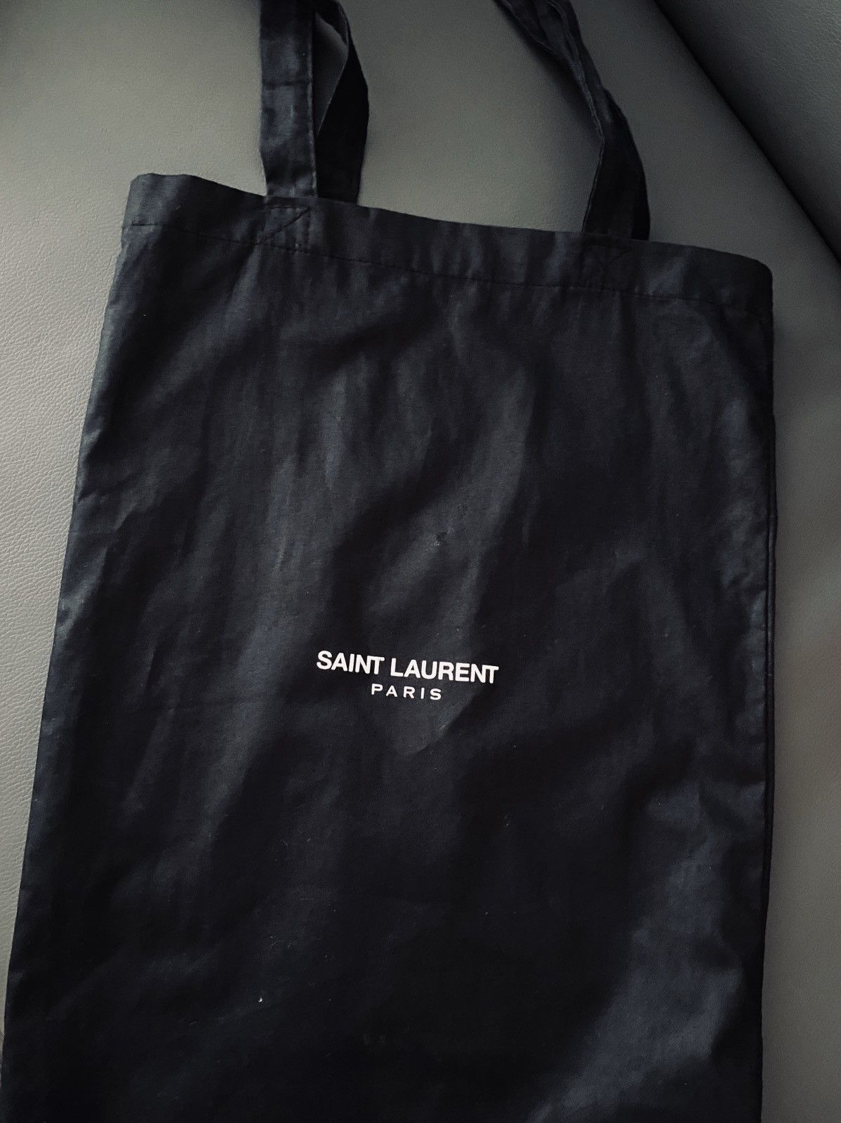Saint Laurent Paris Saint Laurent Paris Denim Logo Shopping Tote Bag Size ONE SIZE - 2 Thumbnail