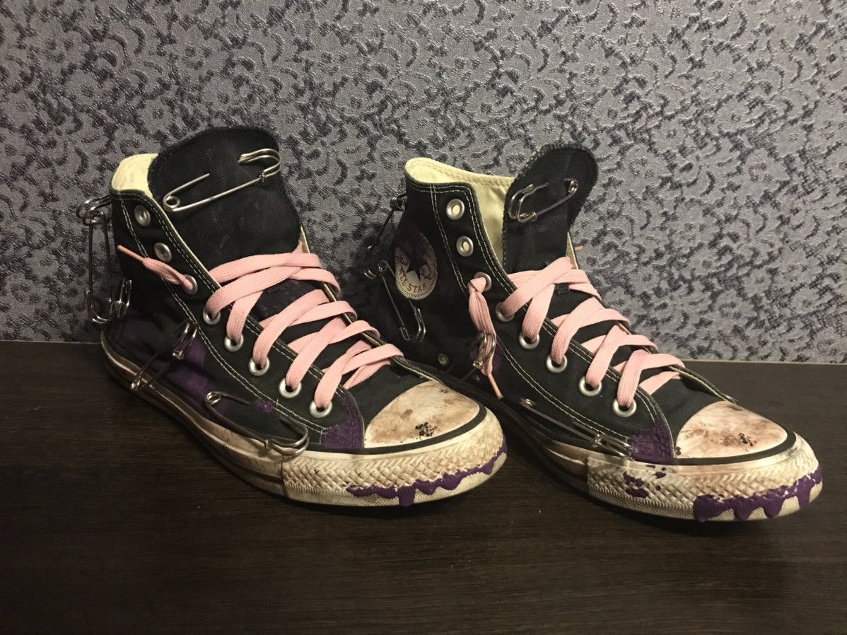 Converse Converse All Star Grunge Custom by @customeladze66 | Grailed