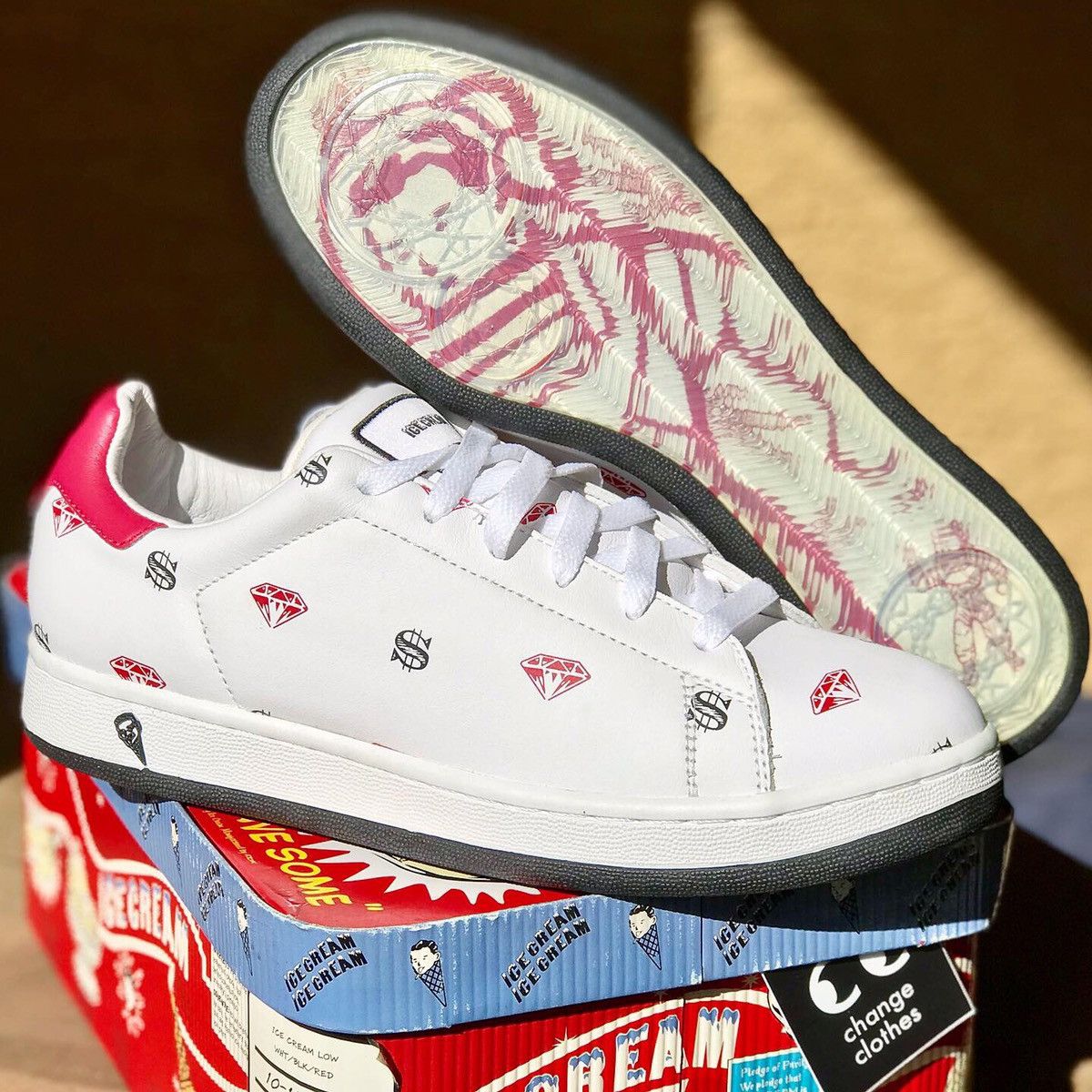 BBC ICE CREAM Low Reebok Diamond Dollar Sneaker 8 Boardflip