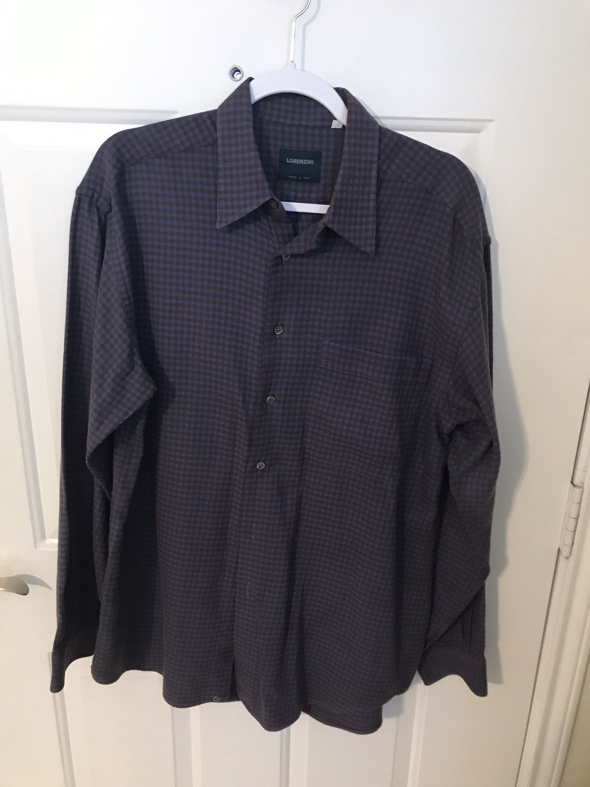 Italian Designers Lorenzini Gingham Check Button Front shirt | Grailed