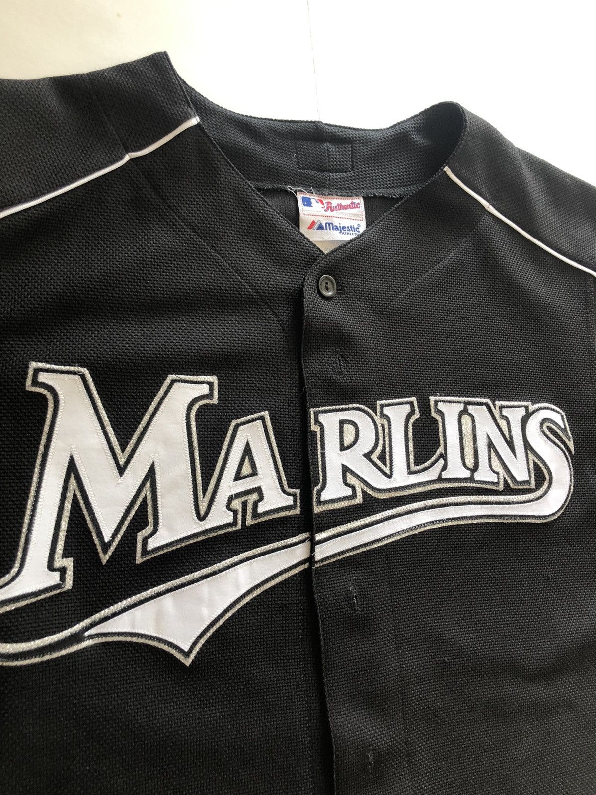 MLB × Vintage Vintage RARE All black Florida Marlins Jersey XL Size US XL / EU 56 / 4 - 2 Thumbnail