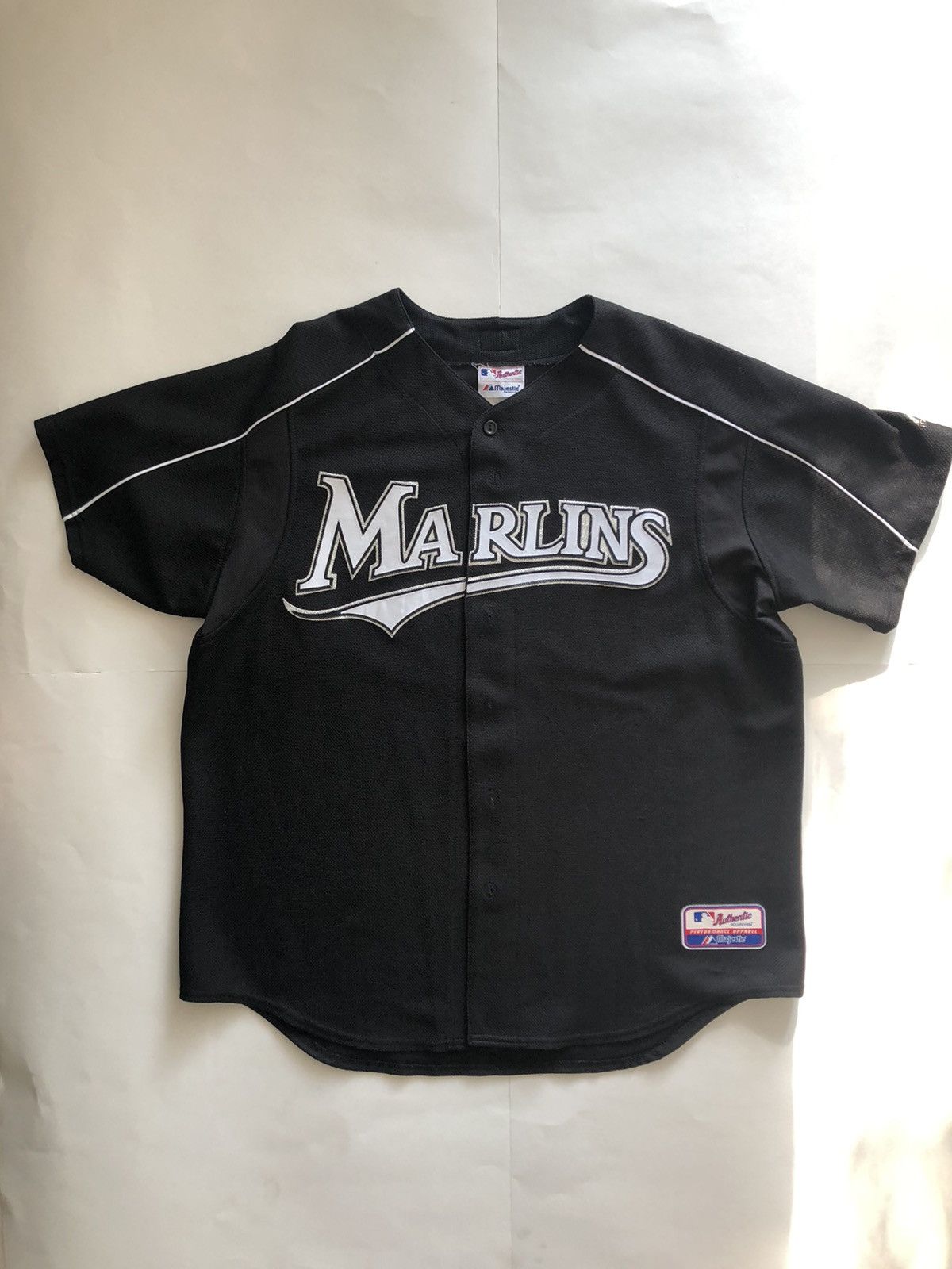 MLB × Vintage Vintage RARE All black Florida Marlins Jersey XL Size US XL / EU 56 / 4 - 1 Thumbnail