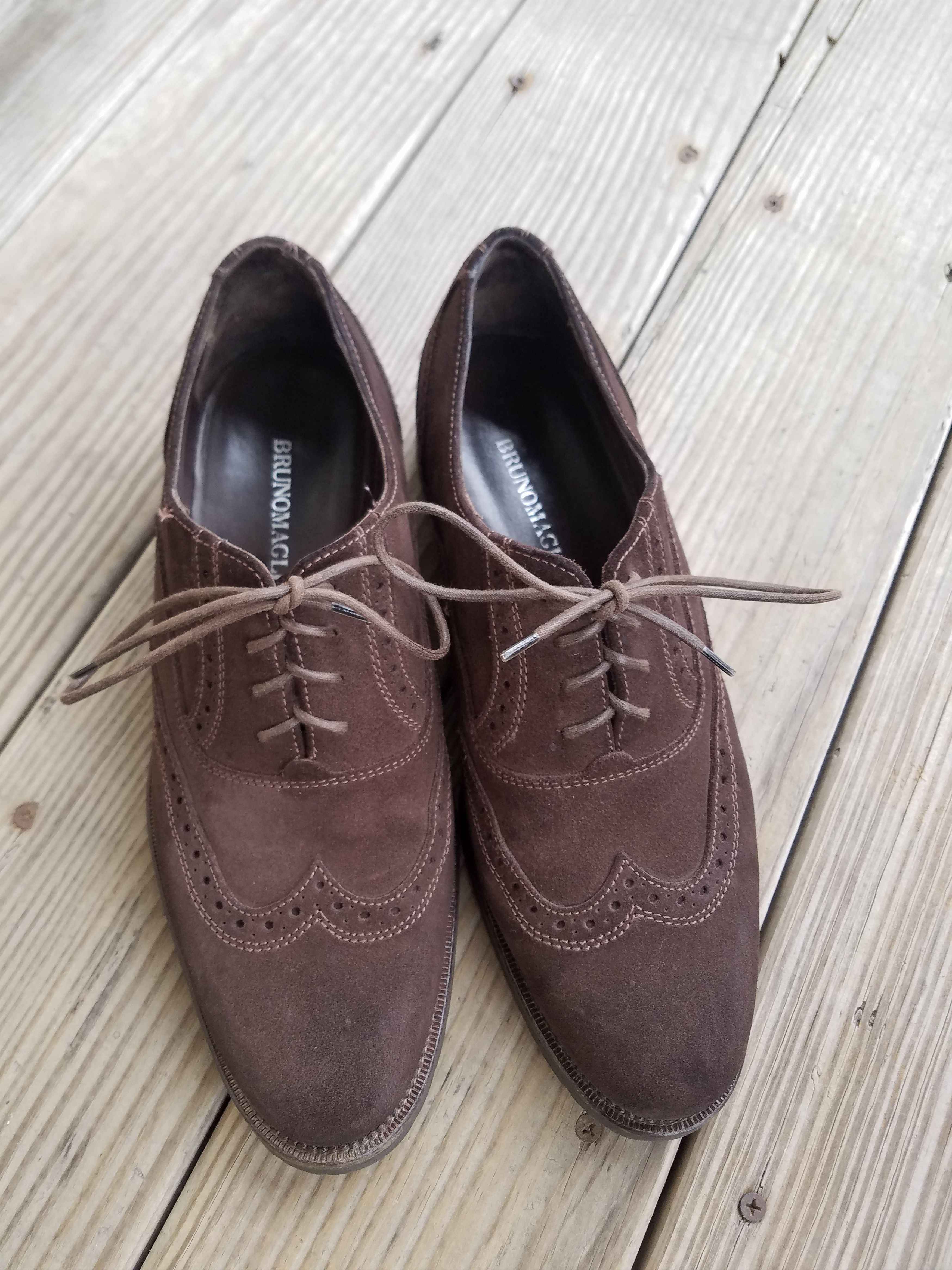 Bruno Magli Bruno Magli Chocolate Suede Dress Shoes | Grailed