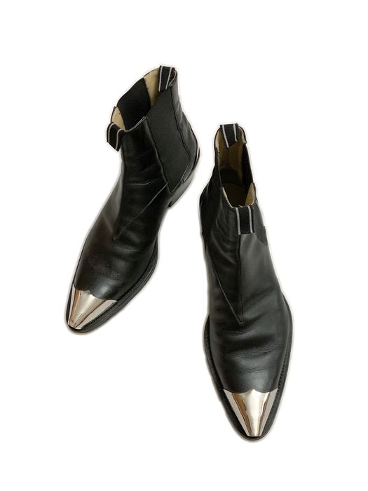 helmut lang steel toe boots