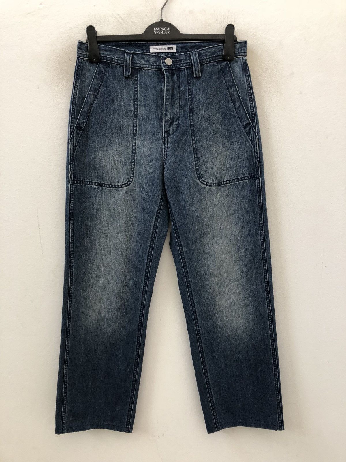 Indigo × JW Anderson J.W.Anderson X Uniqlo Collabs Indigo Denim Pant Size US 30 / EU 46 - 1 Thumbnail