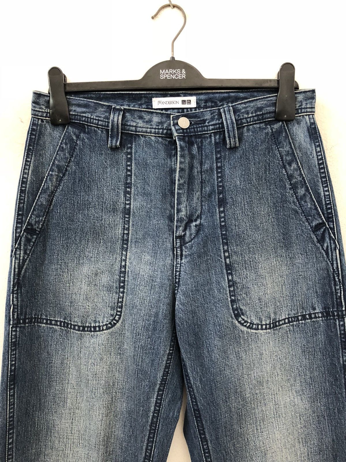 Indigo × JW Anderson J.W.Anderson X Uniqlo Collabs Indigo Denim Pant Size US 30 / EU 46 - 2 Thumbnail