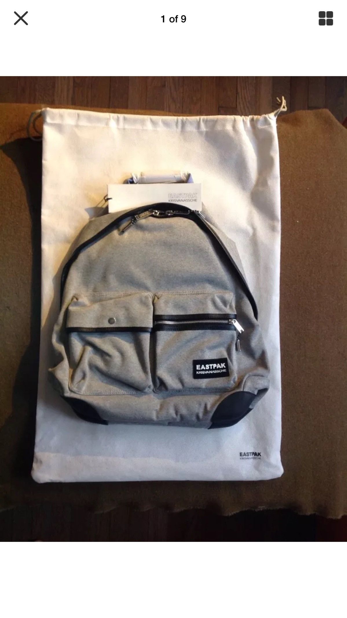Eastpak × Kris Van Assche EK891 31DKVA Melange Grey Bookbag W Storage Size ONE SIZE - 1 Thumbnail