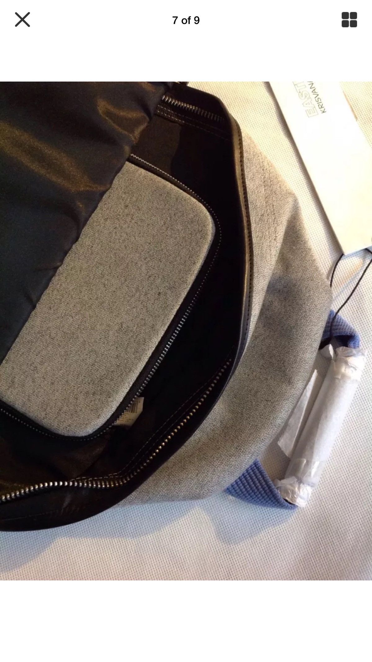 Eastpak × Kris Van Assche EK891 31DKVA Melange Grey Bookbag W Storage Size ONE SIZE - 7 Thumbnail