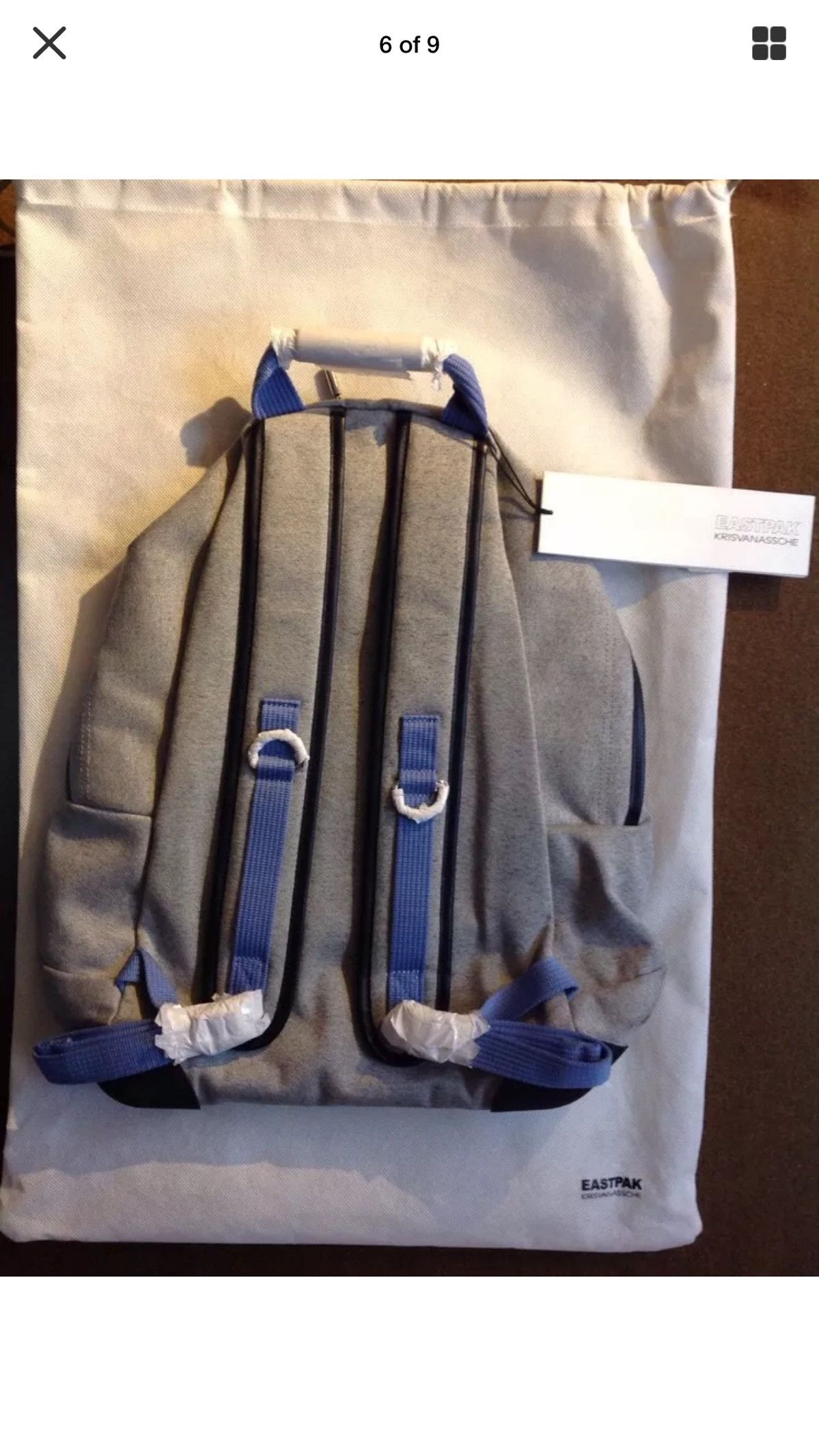 Eastpak × Kris Van Assche EK891 31DKVA Melange Grey Bookbag W Storage Size ONE SIZE - 6 Thumbnail