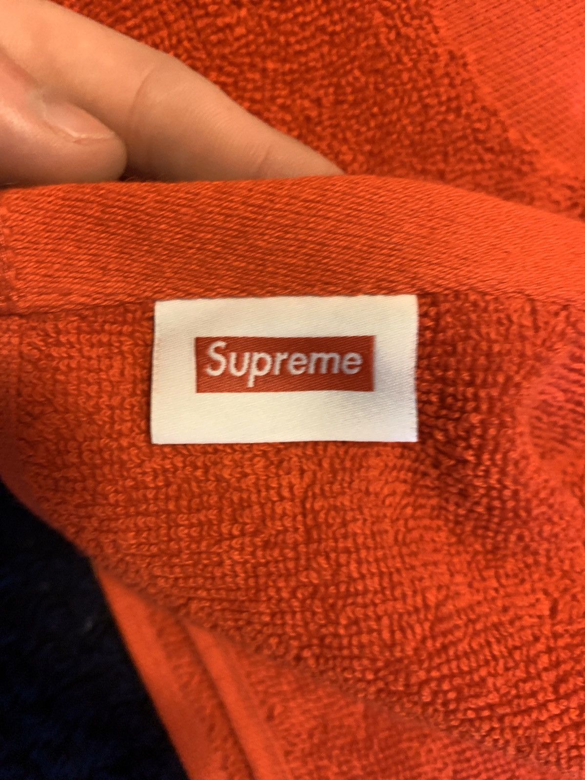 Supreme Red Debossed Beach Towel