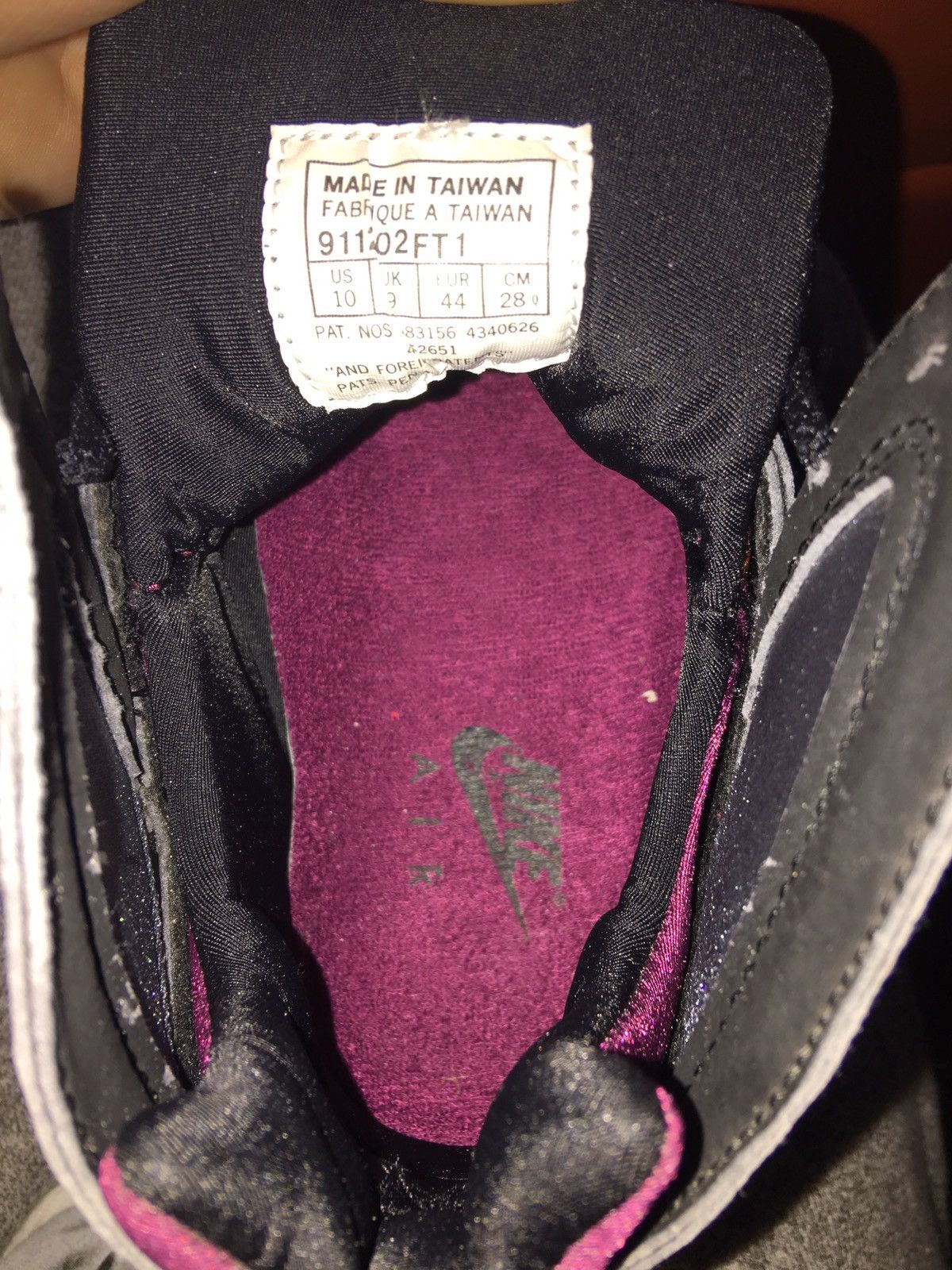 Jordan Brand × Nike NIKE AIR Jordan 7 Bordeaux 1992 Original Size US 10 / EU 43 - 11 Thumbnail